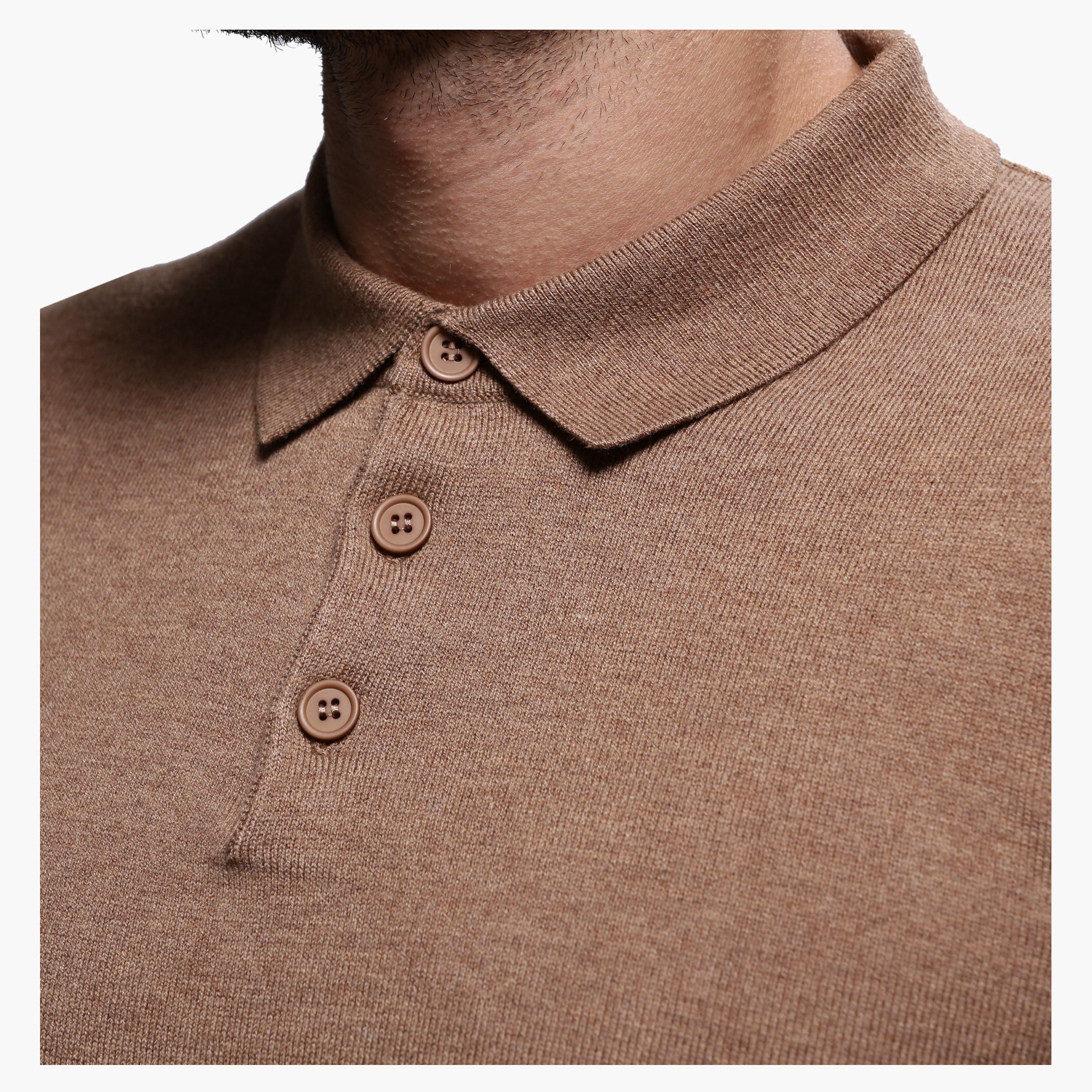 Polo Neck Sweater with Long Sleeves in Regular Fit-men-clothing-sweatersandpullovers-image-9
