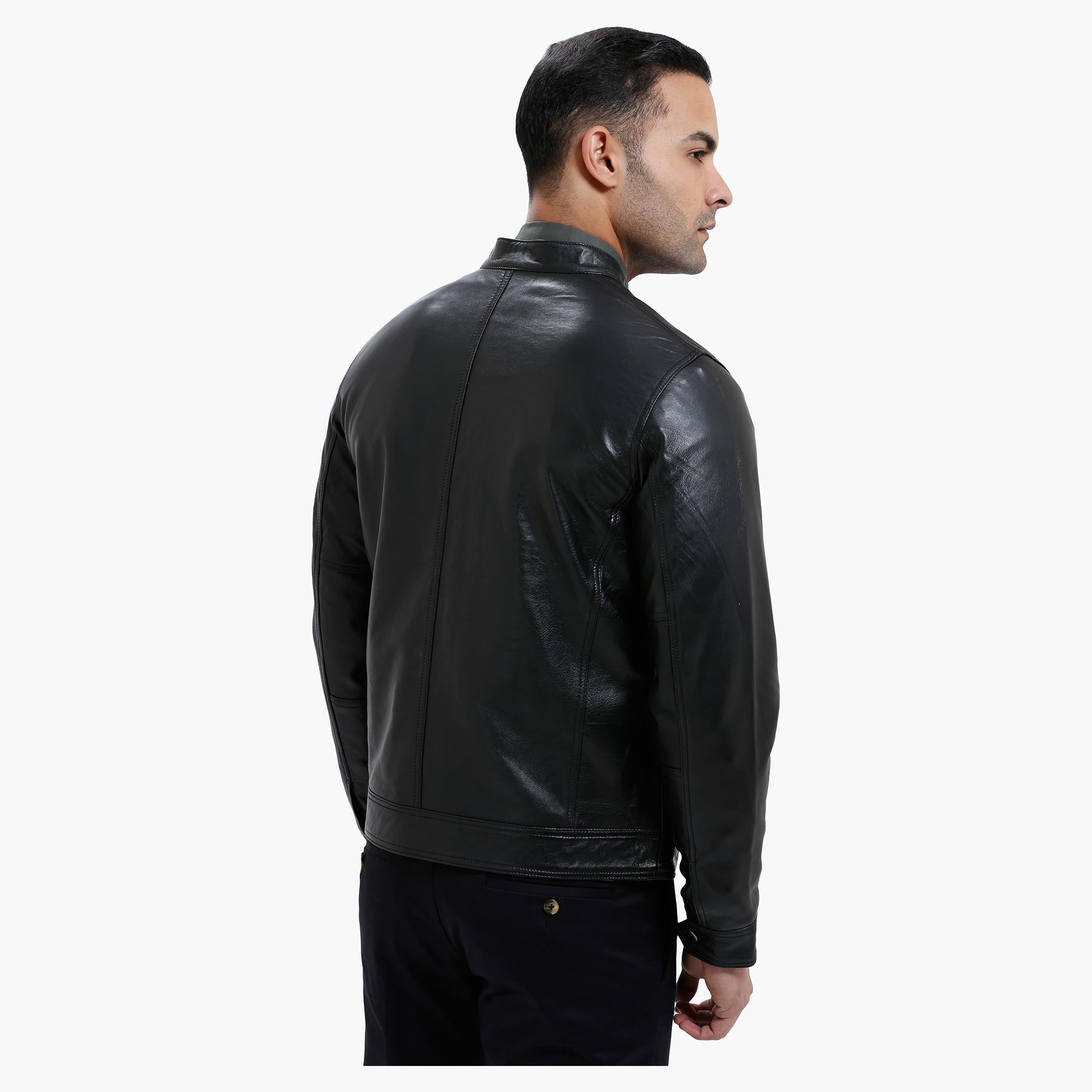 Long Sleeves Leather Jacket with Zip Closure-men-clothing-jacketsandblazers-jackets-image-2