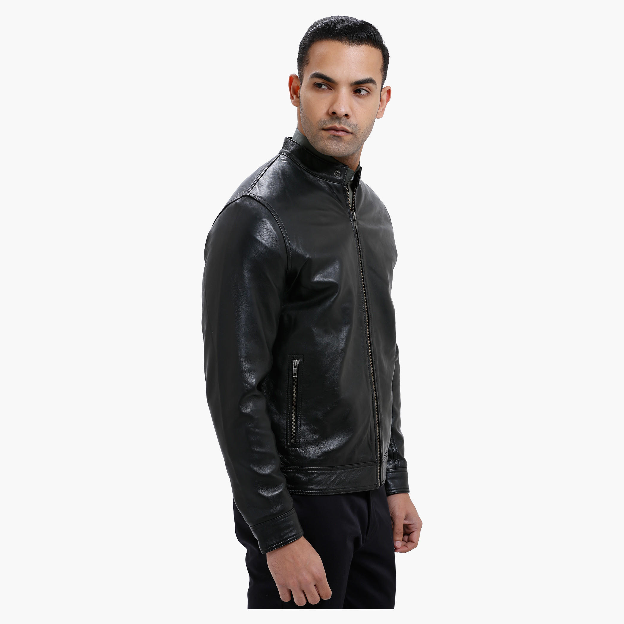 Long Sleeves Leather Jacket with Zip Closure-men-clothing-jacketsandblazers-jackets-image-3