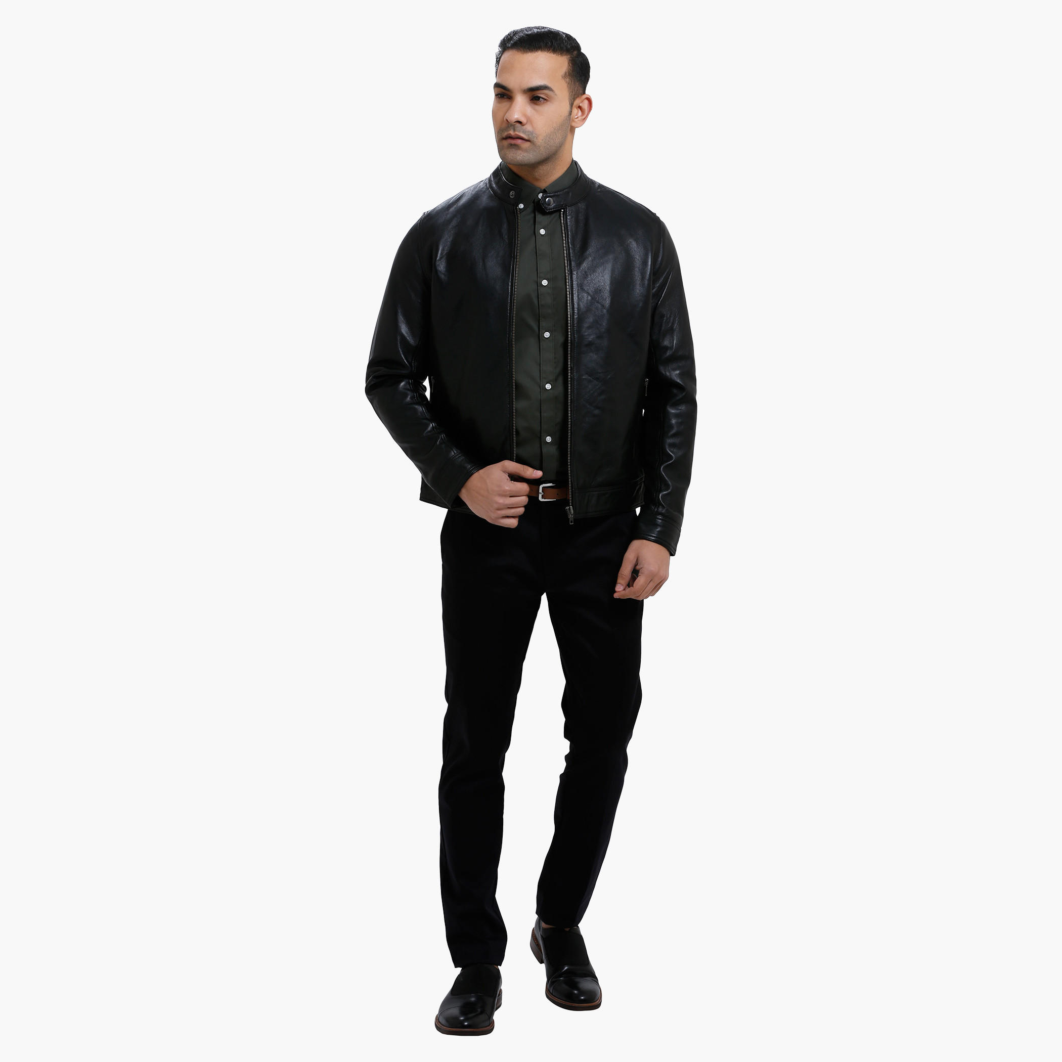 Long Sleeves Leather Jacket with Zip Closure-men-clothing-jacketsandblazers-jackets-image-5