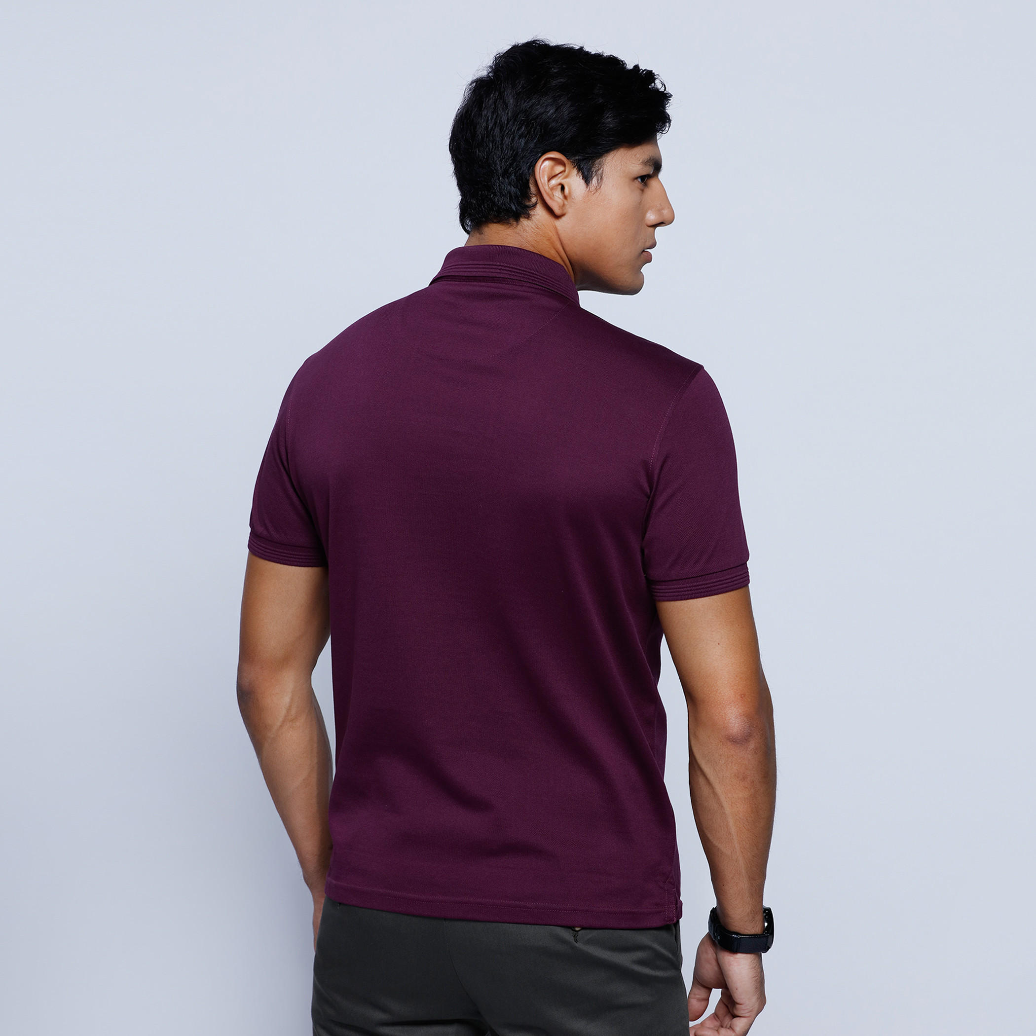 Polo Neck T-Shirt with Short Sleeves-men-clothing-tshirtsandpolos-polos-image-7