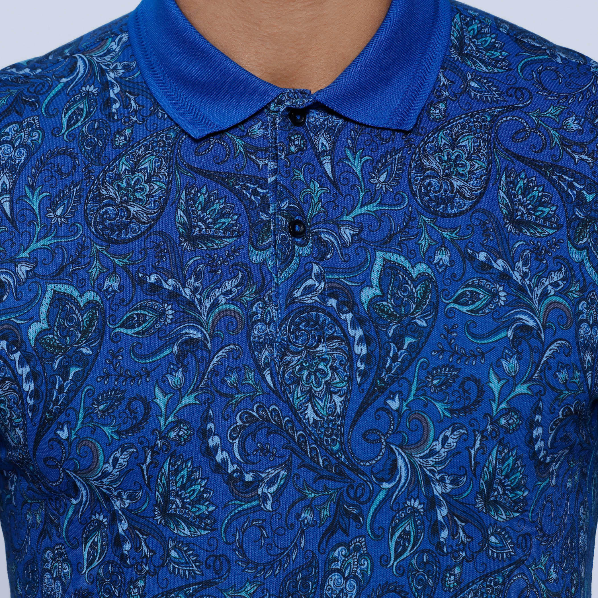 Printed T-Shirt with Polo Neck and Short Sleeves-men-clothing-tshirtsandpolos-polos-image-4