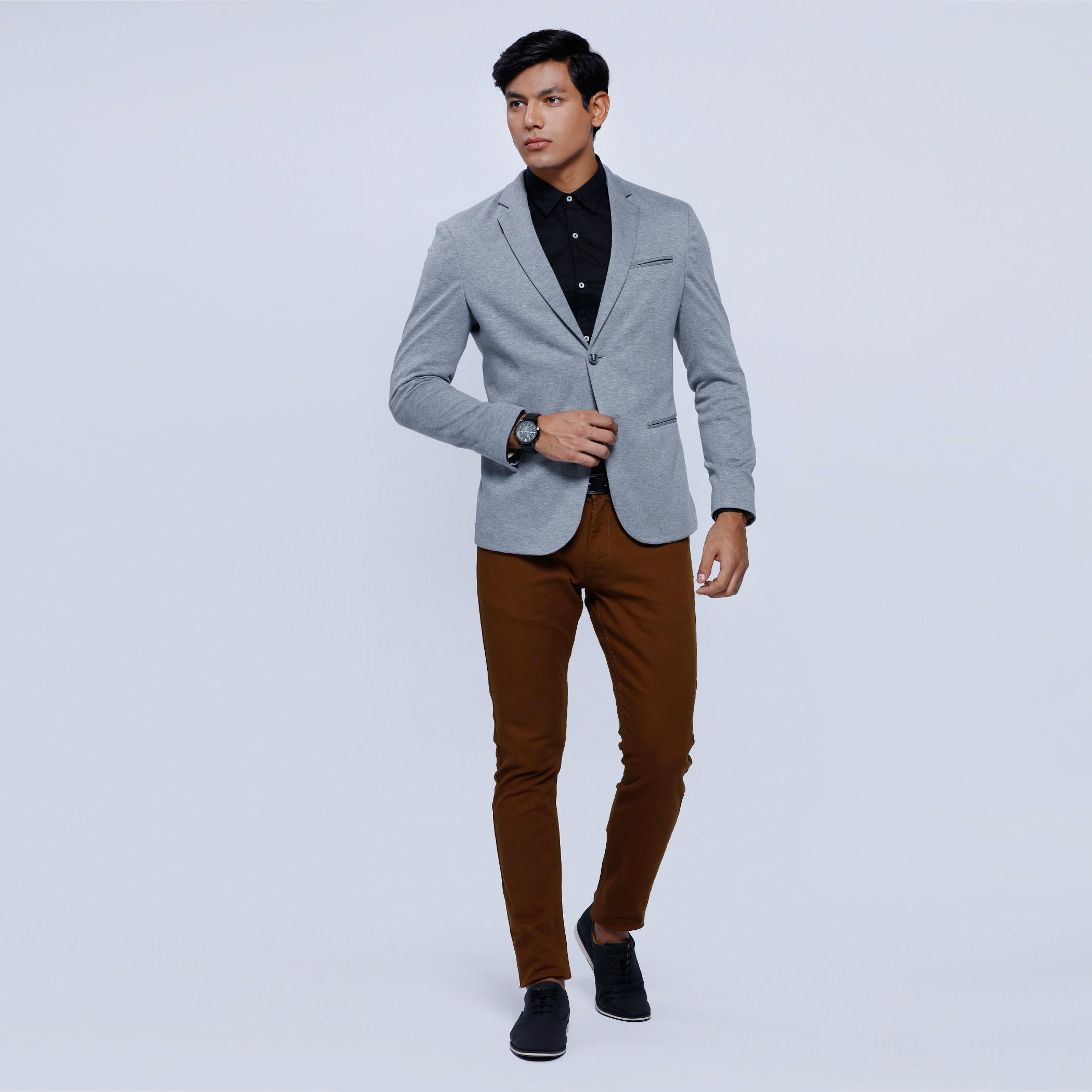Long Sleeves Jacket with Notch Collar and Patch Pocket-men-winterwear-jacketsandblazers-image-1