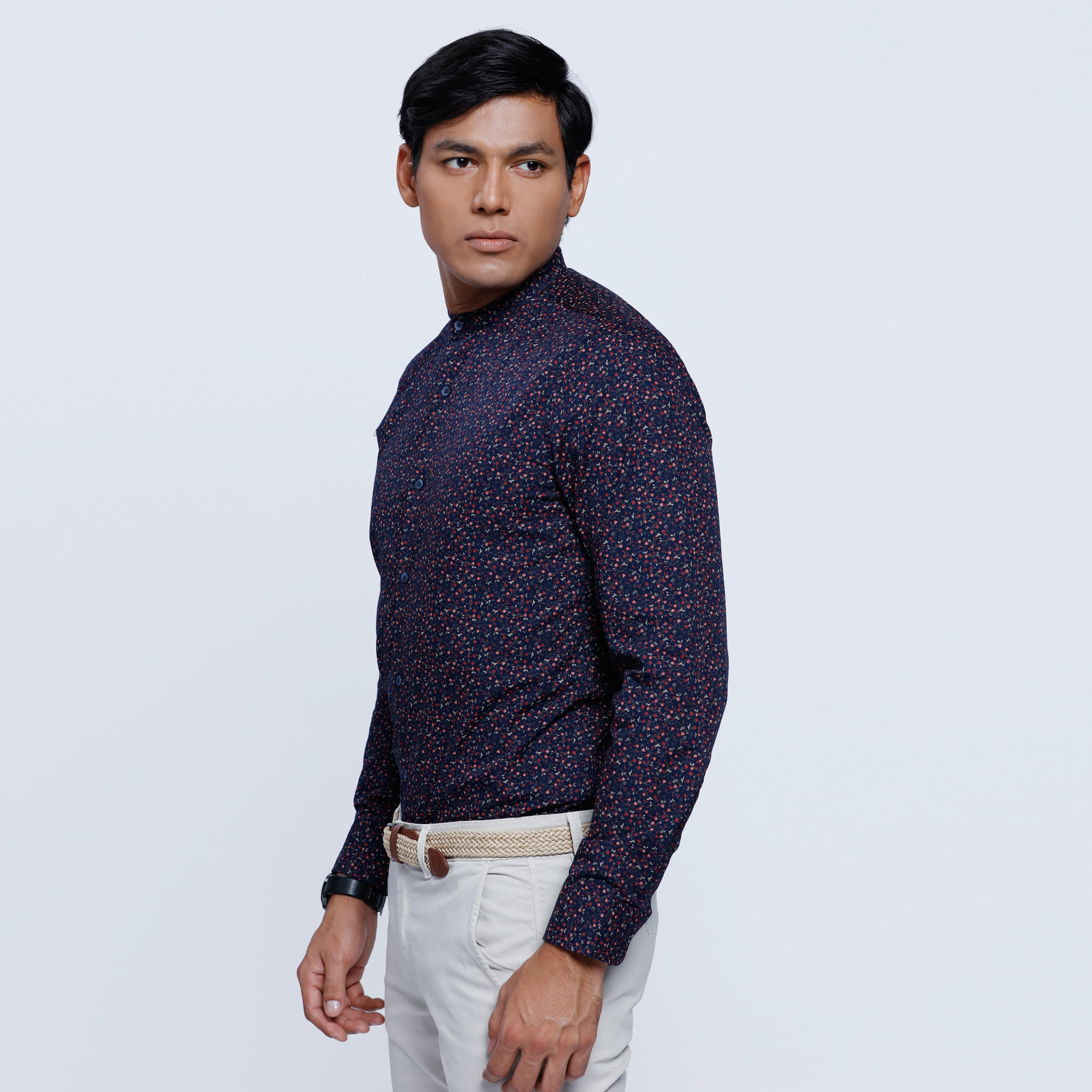 Printed Shirt wit Mandarin Collar and long Sleeves-men-clothing-shirts-image-3
