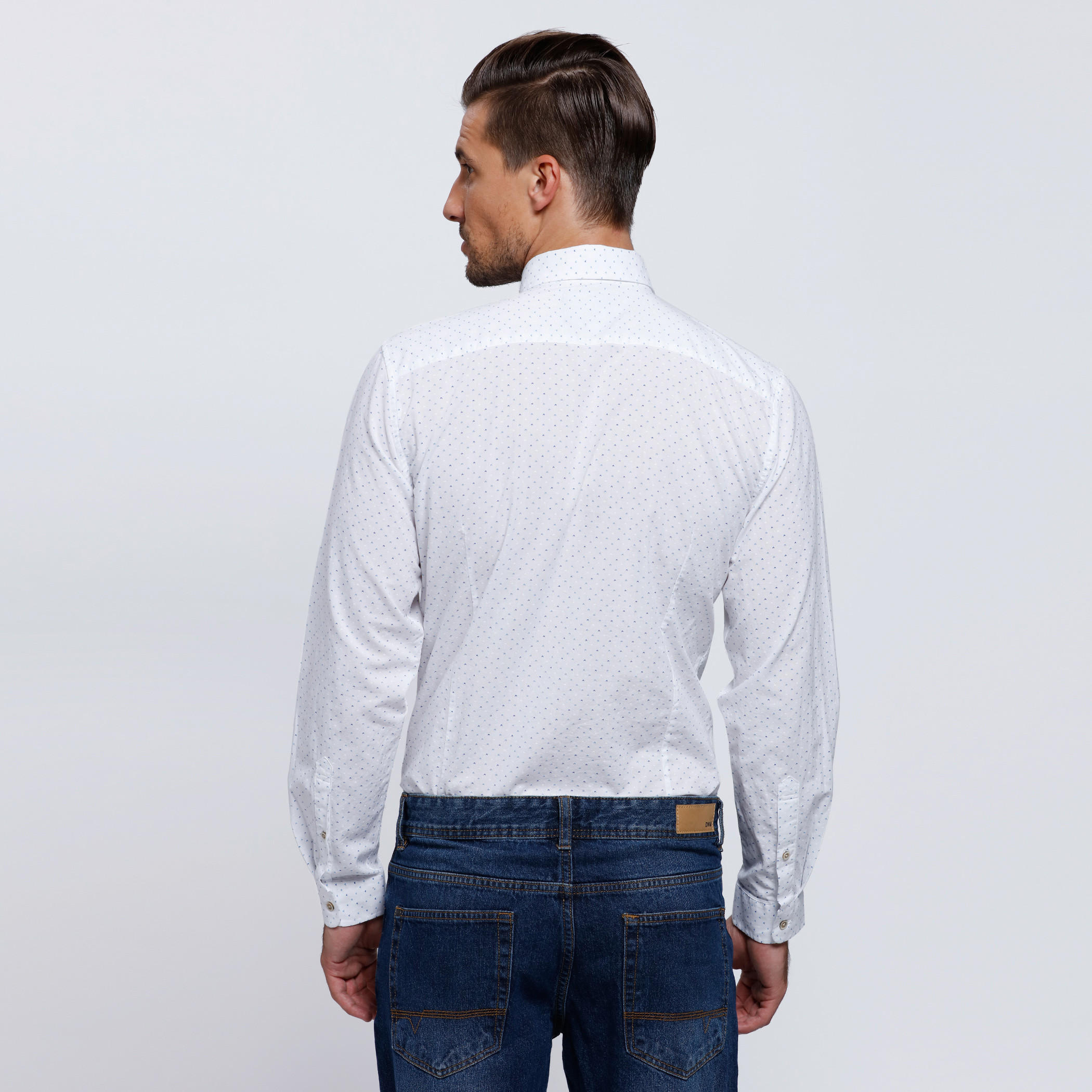 Printed Shirt with Complete Placket and Long Sleeves-men-clothing-shirts-image-2