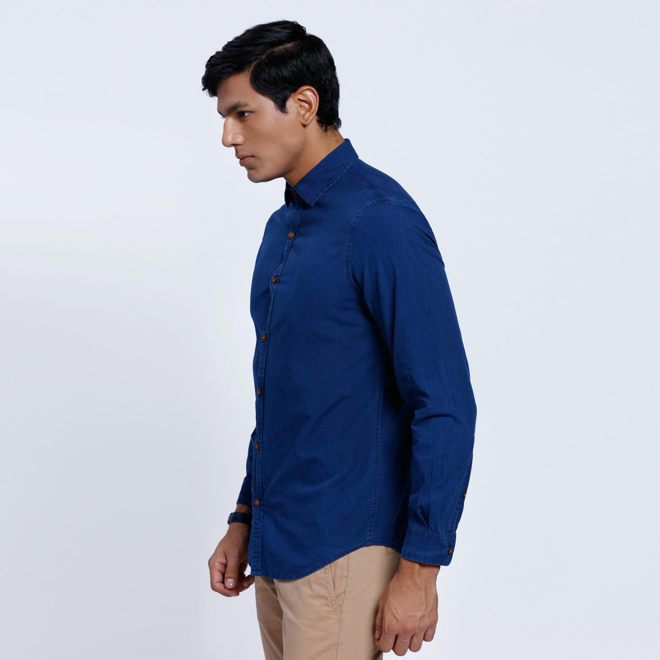 Denim Shirt with Long Sleeves-men-clothing-shirts-image-3
