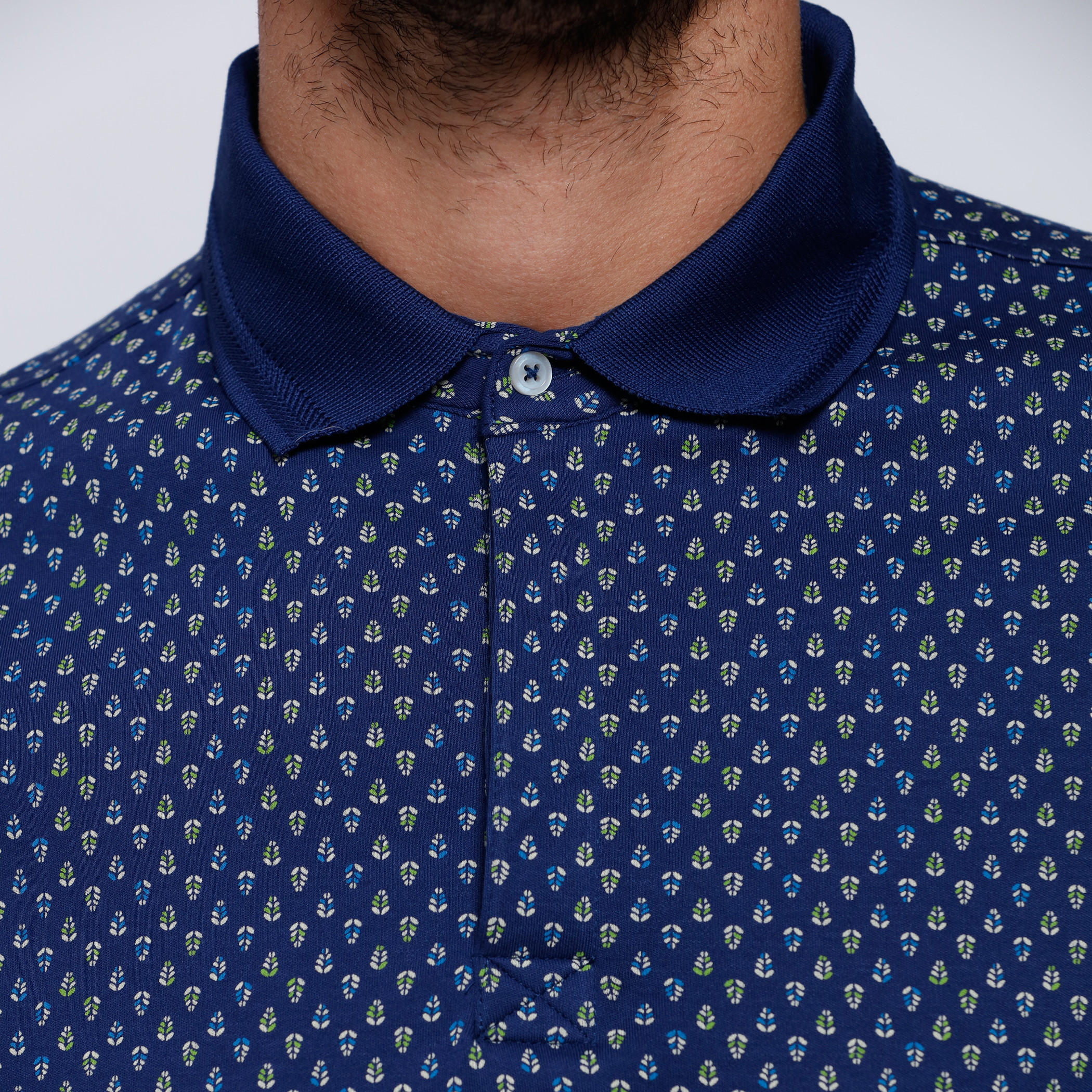 Printed Round Neck T-Shirt with Short Sleeves-men-clothing-tshirtsandpolos-polos-image-4