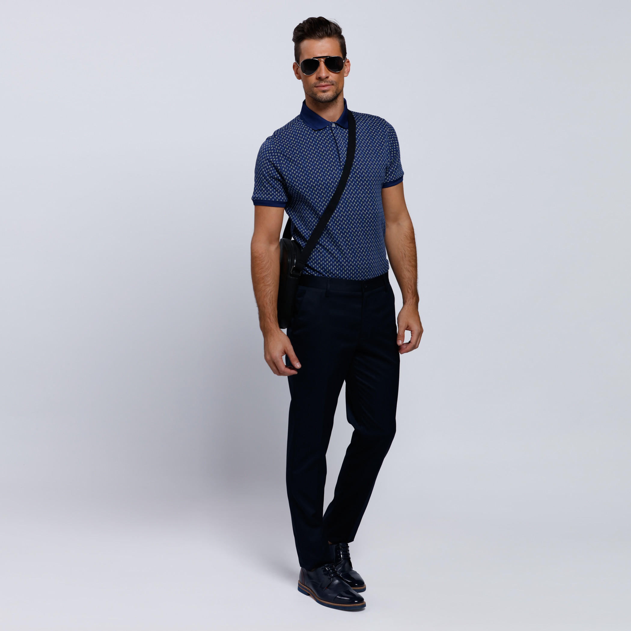 Printed Round Neck T-Shirt with Short Sleeves-men-clothing-tshirtsandpolos-polos-image-5