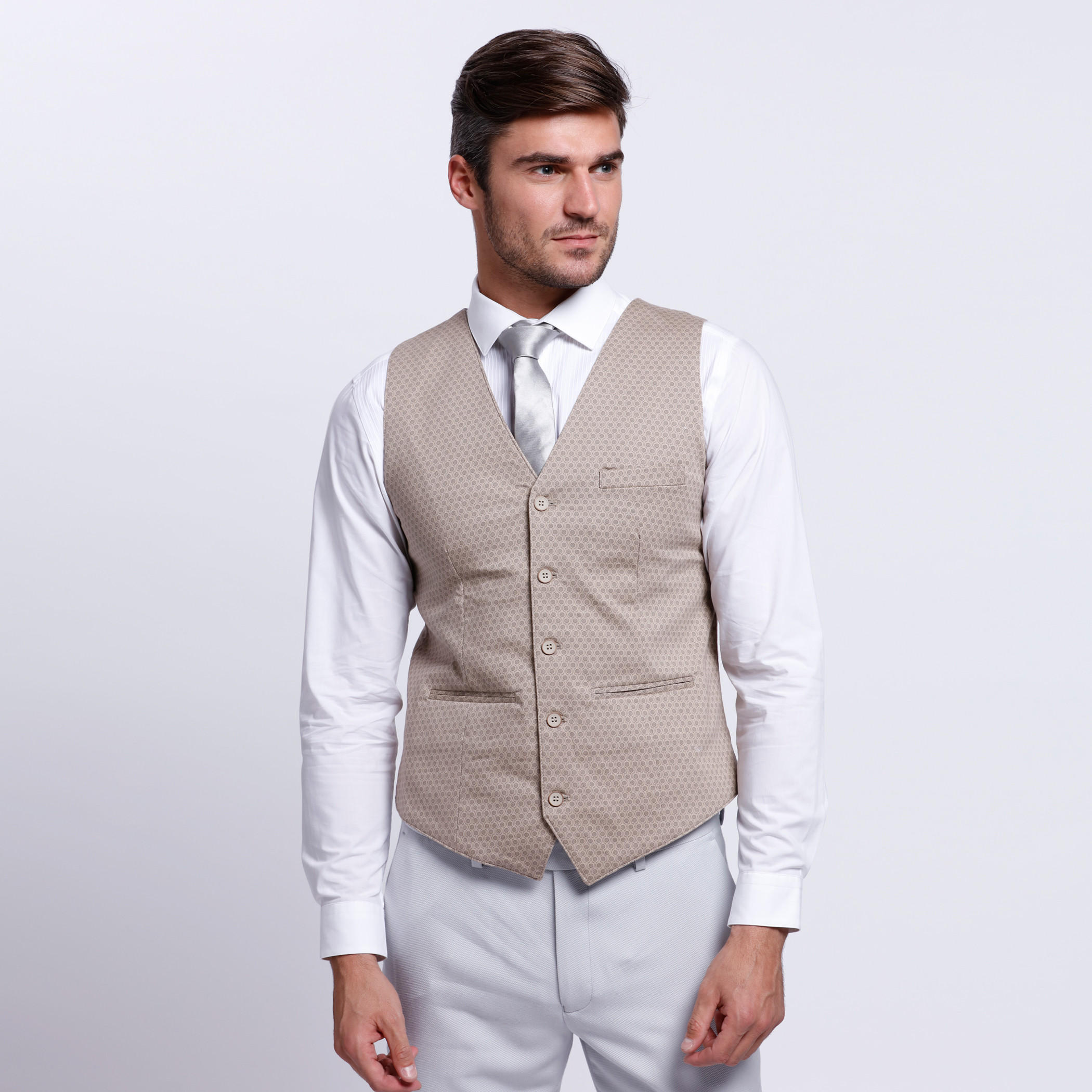 Sleeveless Waistcoat with Complete Button Placket-men-clothing-jacketsandblazers-coats-image-5