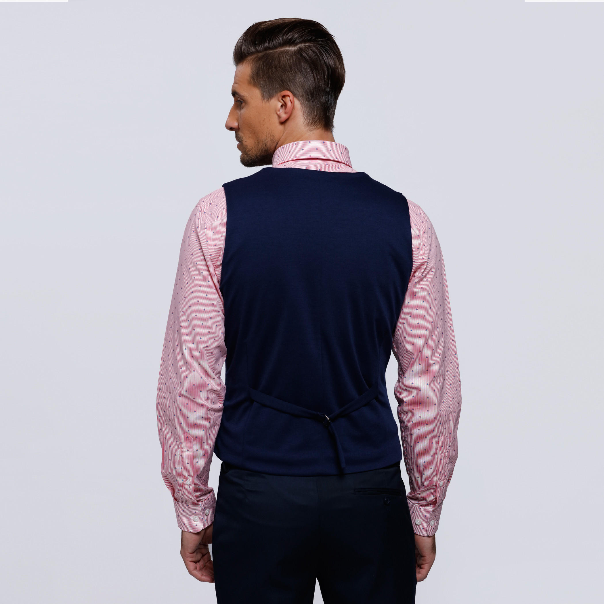 Sleeveless Waistcoat with Complete Placket and Patch Pockets-men-clothing-jacketsandblazers-coats-image-2