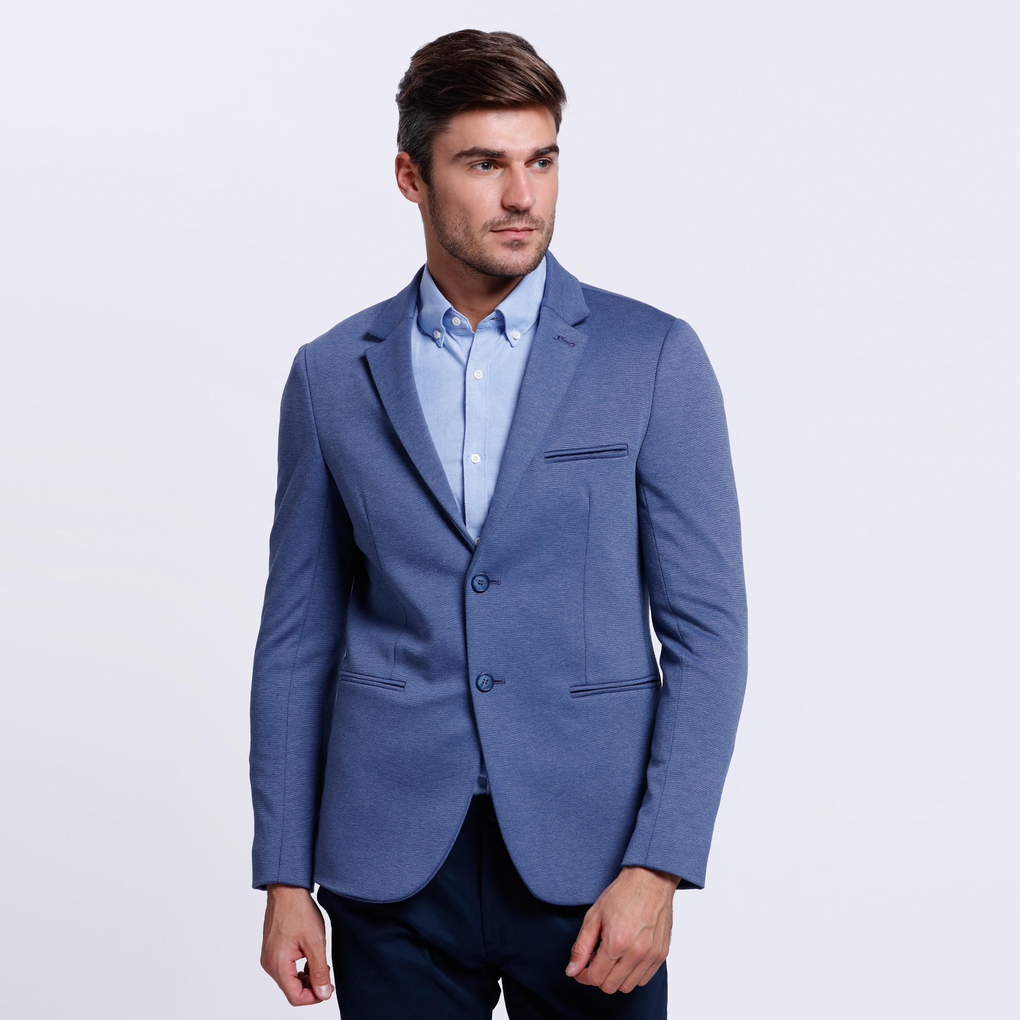 Long Sleeves Blazer with Notch Collar and Pocket Detail-men-winterwear-jacketsandblazers-image-1
