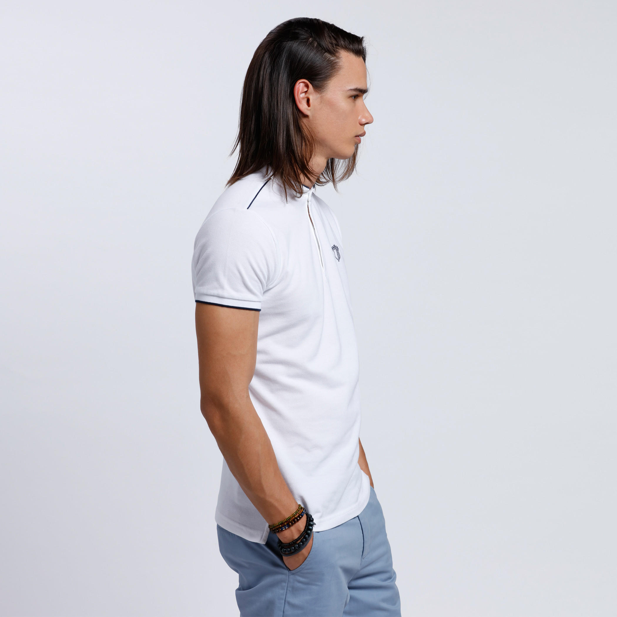 Mandarin Neck T-Shirt with Short Sleeves-men-clothing-tshirtsandpolos-tshirts-image-3