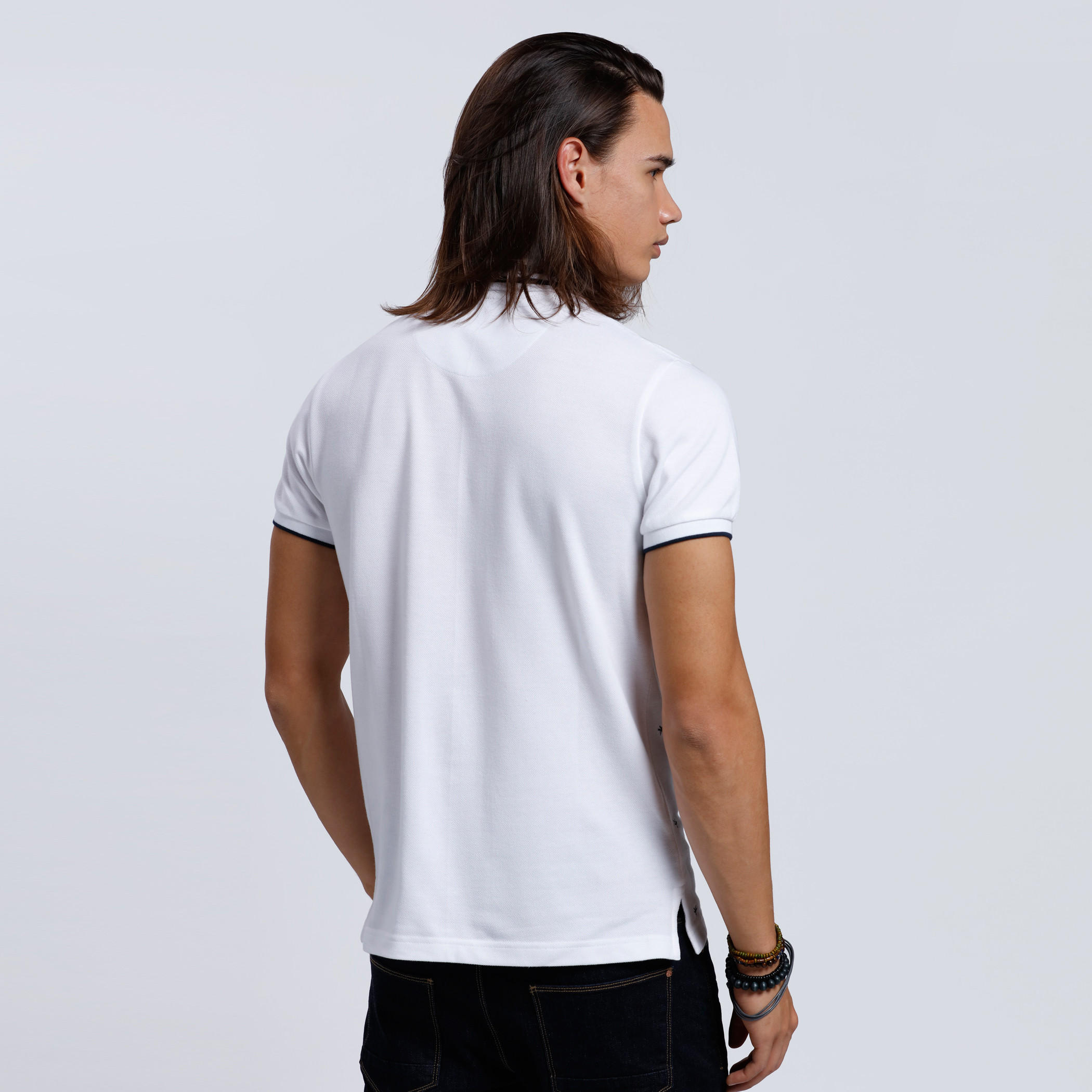 Printed Polo Neck T-Shirt with Short Sleeves-men-clothing-tshirtsandpolos-polos-image-2