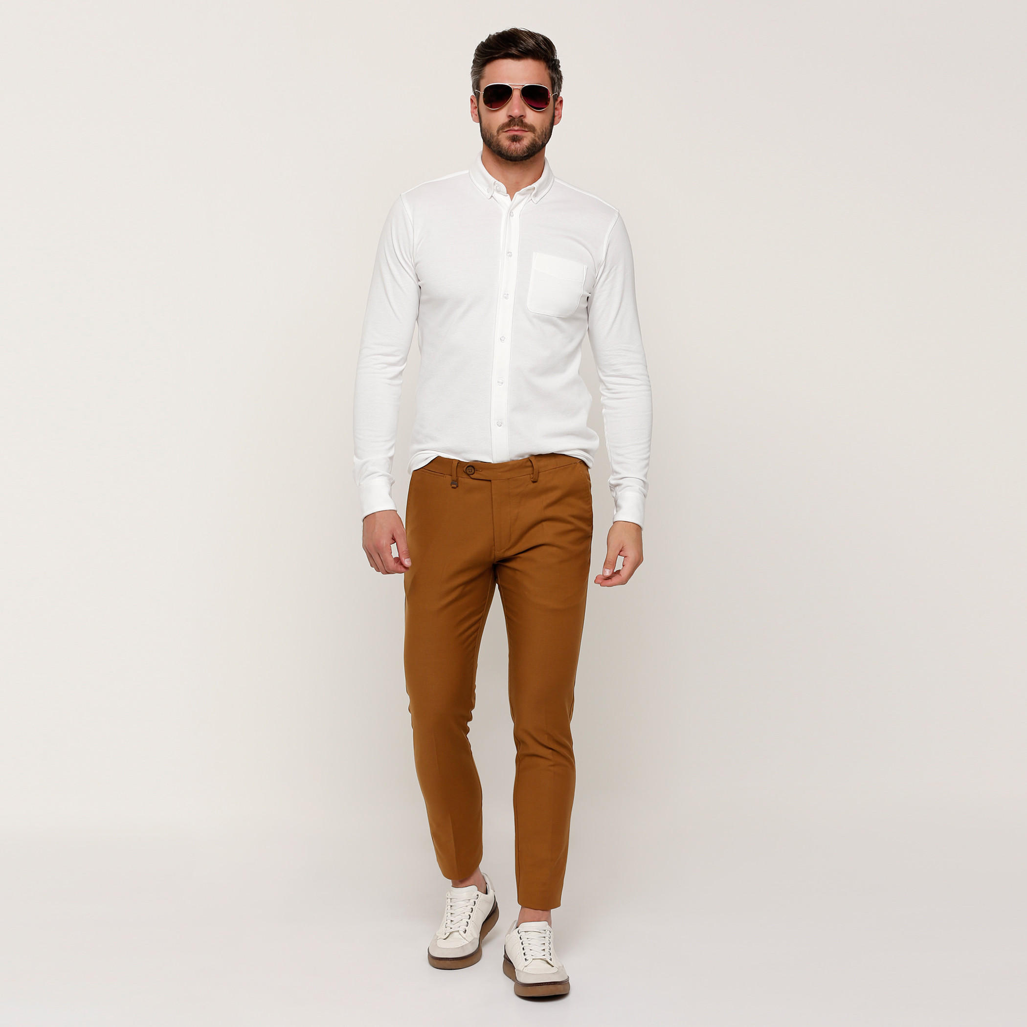 Shirt with Long Sleeves and Complete Placket-men-clothing-shirts-image-5