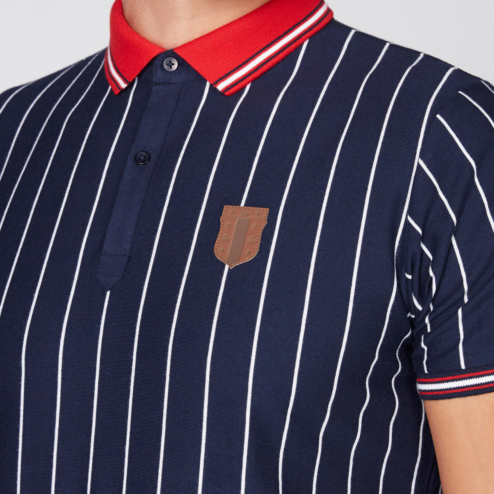 تيشيرت مقلّم بياقة بولو وأكمام قصيرة-men-clothing-tshirtsandpolos-polos-image-3