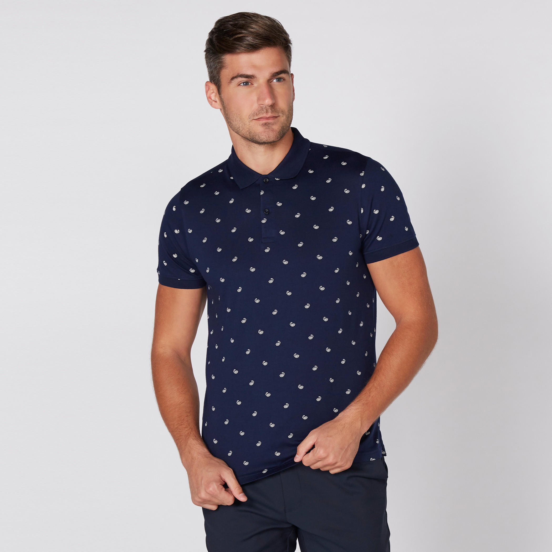 تيشيرت بياقة بولو وأكمام قصيرة وطبعات-men-clothing-tshirtsandpolos-polos-image-1
