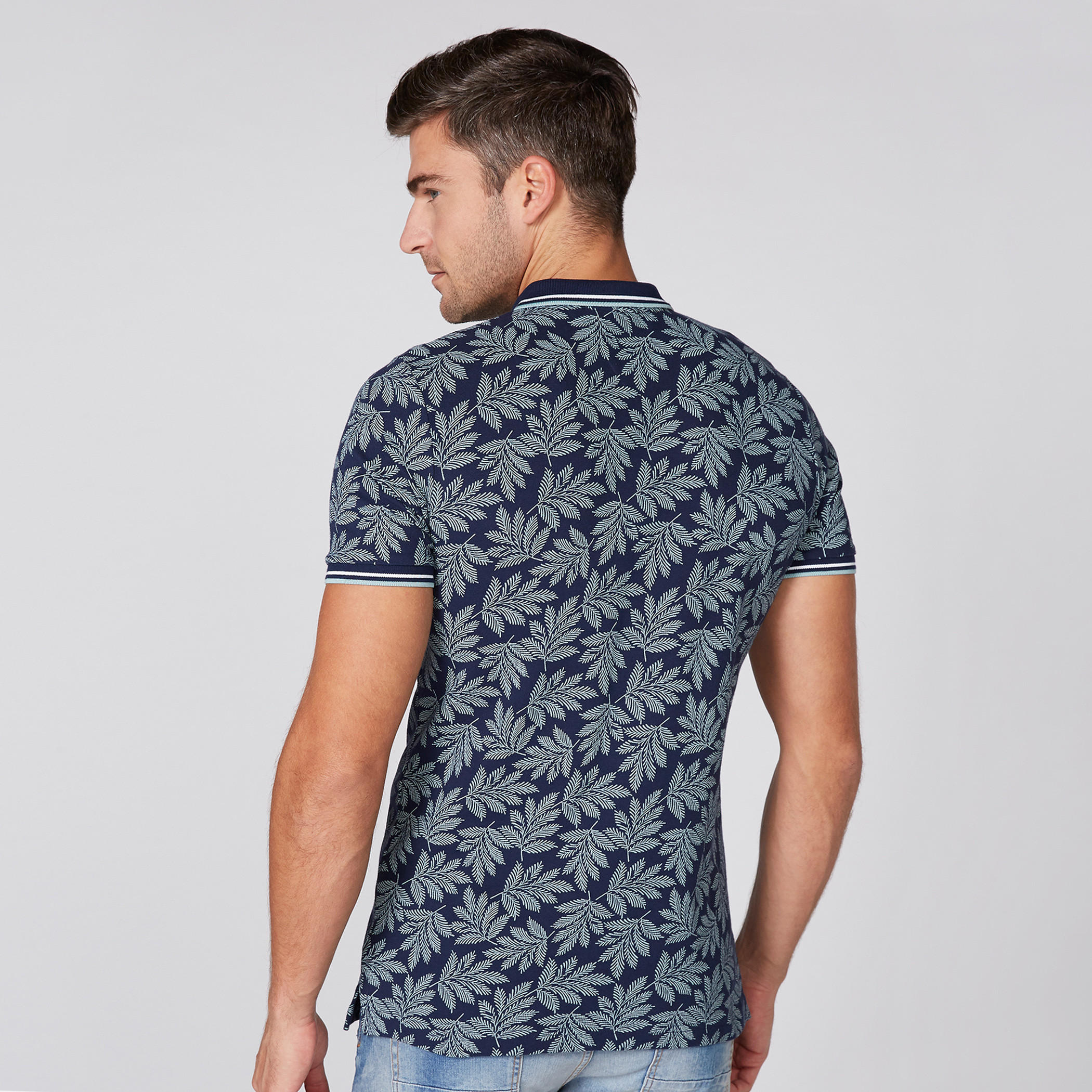تيشرت بطبعات بياقة بولو وأكمام قصيرة-men-clothing-tshirtsandpolos-polos-image-4