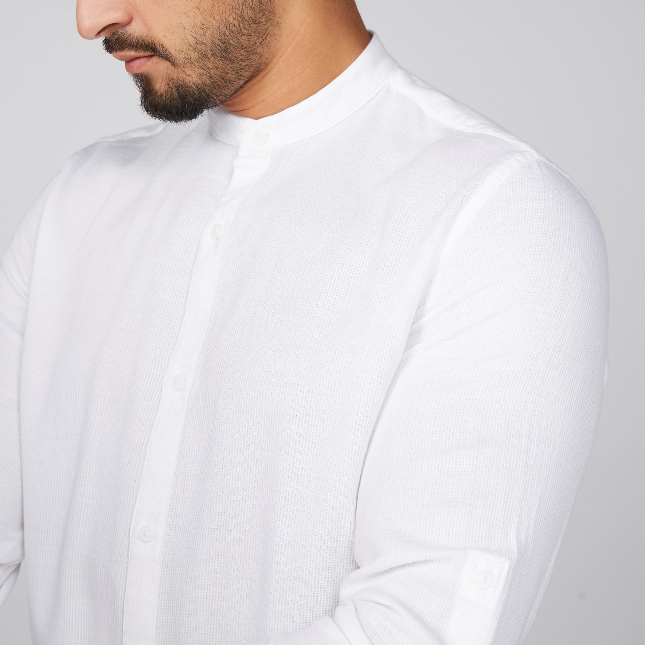 قميص بأكمام طويلة وياقة ماندارين وأزرار-men-clothing-shirts-image-3