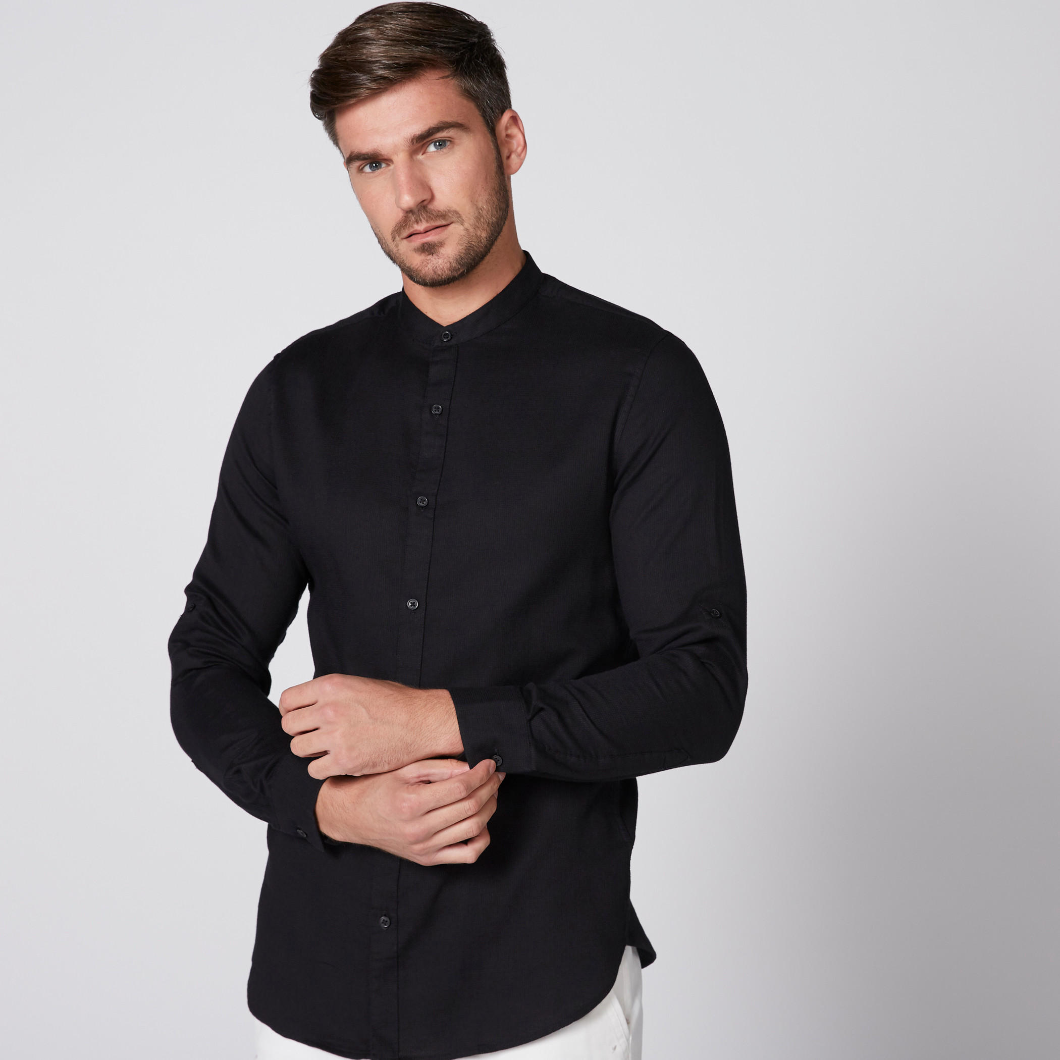 Long Sleeves Shirt with Complete Placket-men-clothing-shirts-image-2