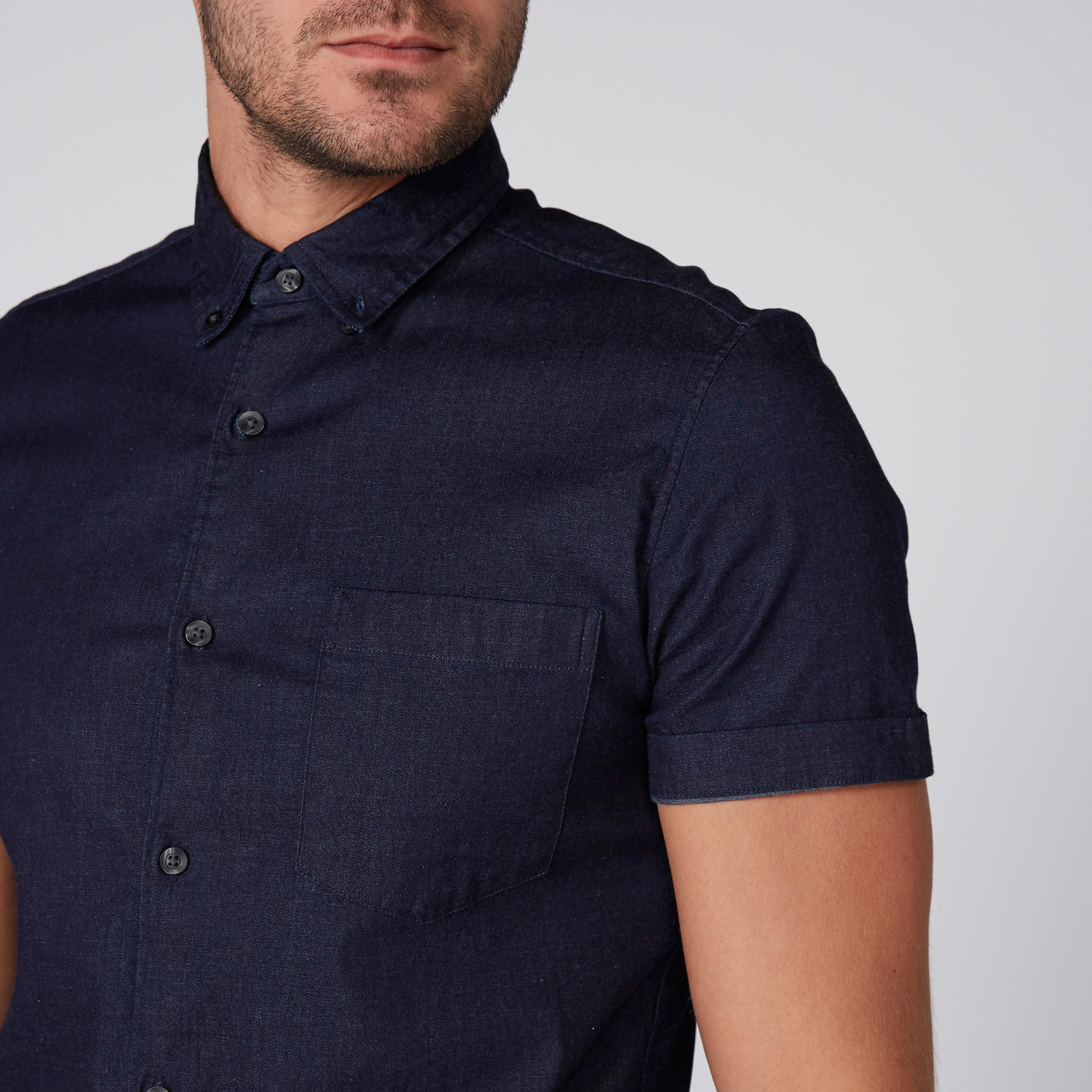 قميص بأكمام قصيرة وأزرار-men-clothing-shirts-image-3