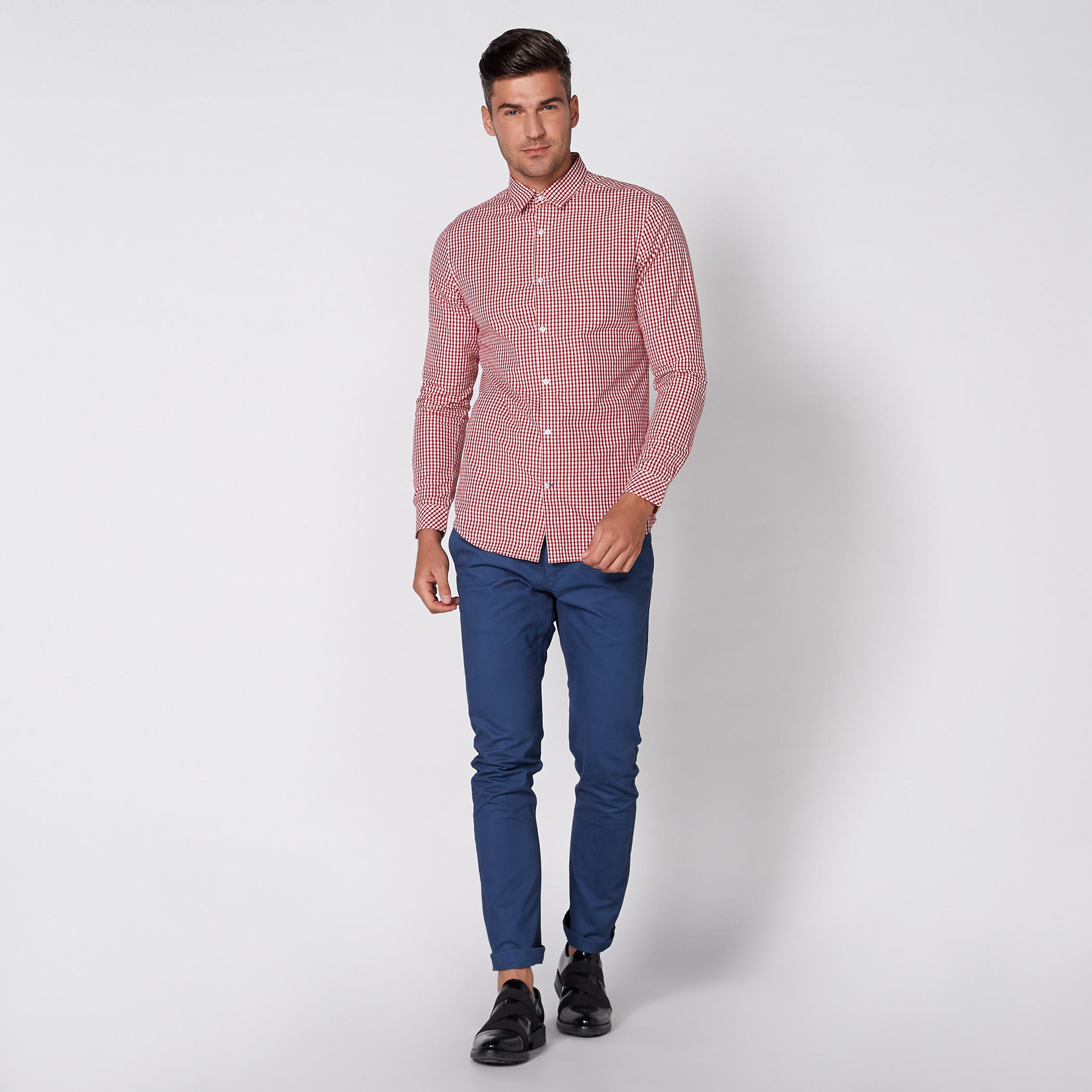 قميص كاروهات بأكمام طويلة وأزرار-men-clothing-shirts-image-5