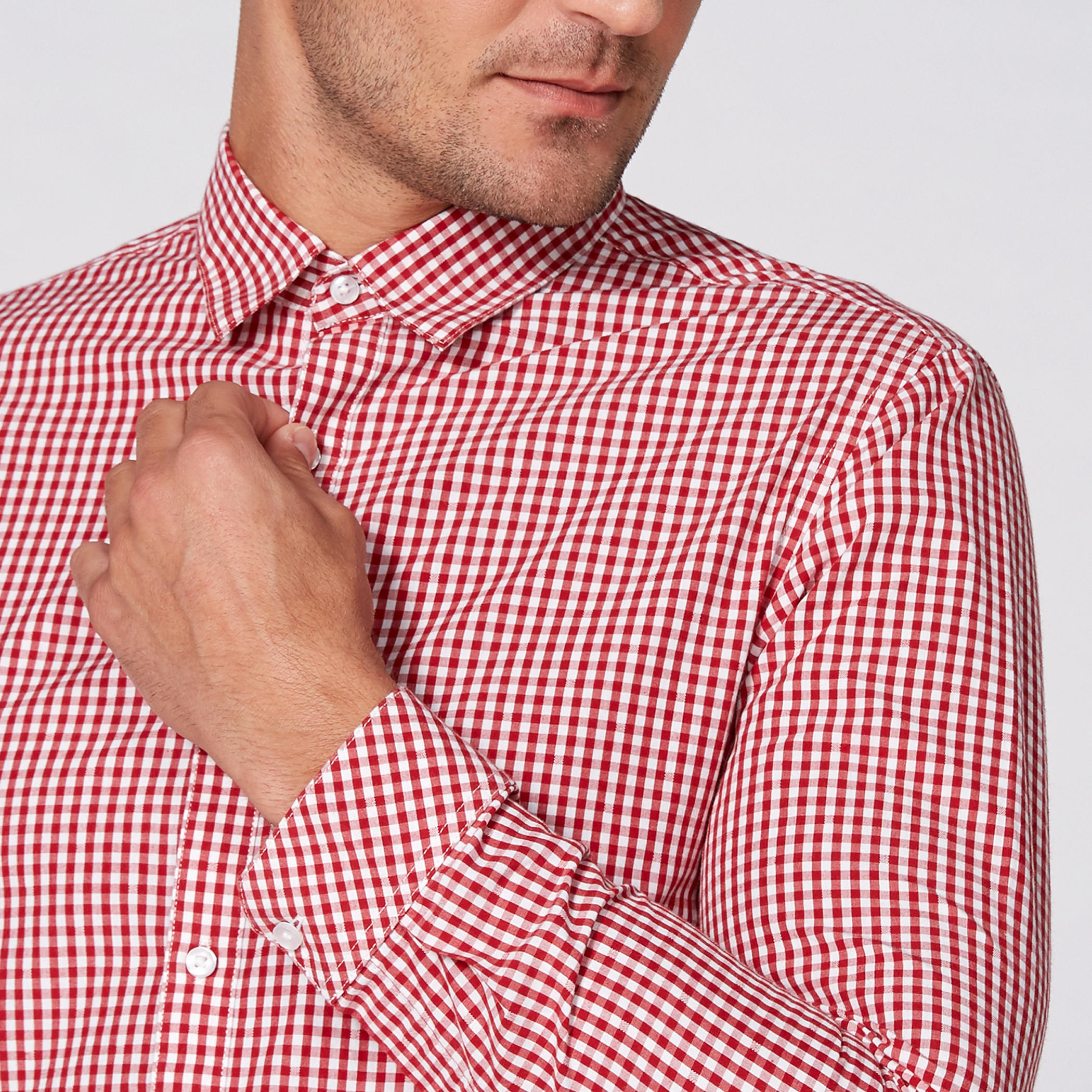 قميص كاروهات بأكمام طويلة وأزرار-men-clothing-shirts-image-6