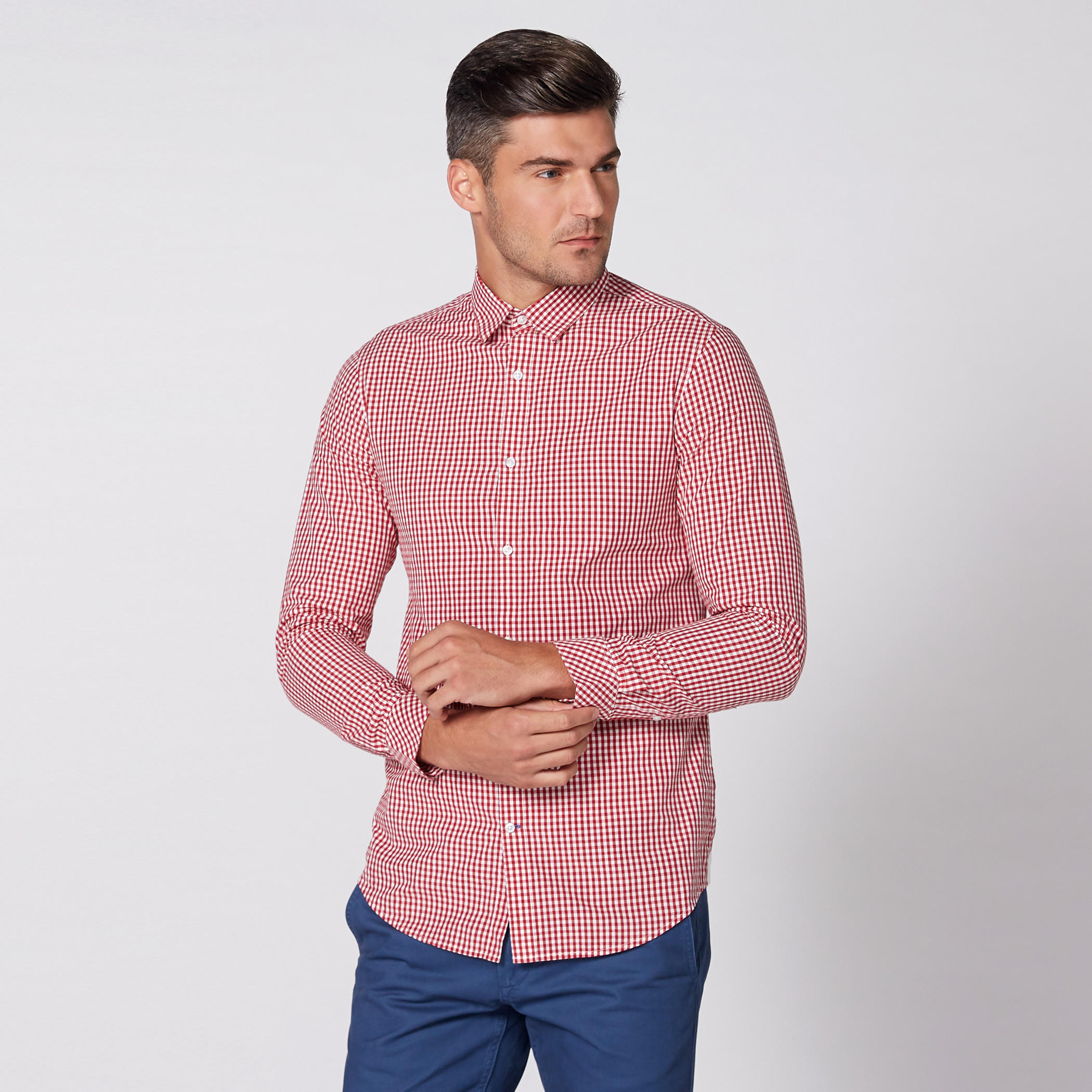 قميص كاروهات بأكمام طويلة وأزرار-men-clothing-shirts-image-7