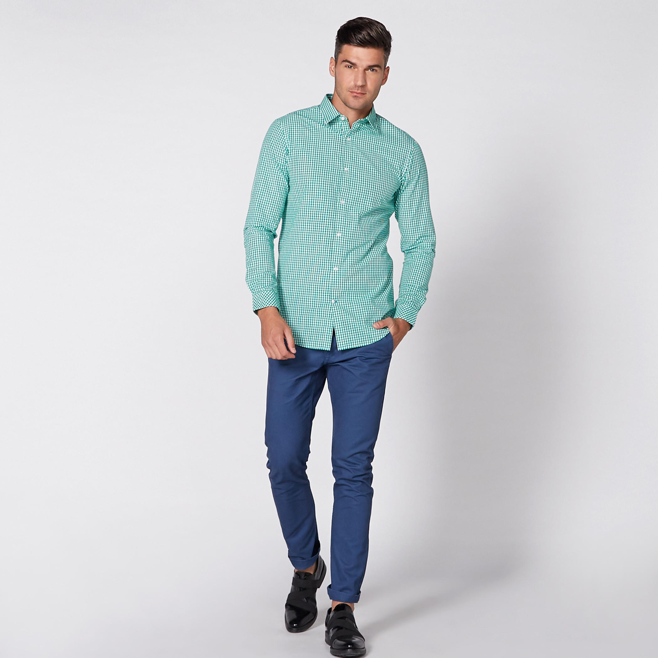 قميص كاروهات بأكمام طويلة وأزرار-men-clothing-shirts-image-10