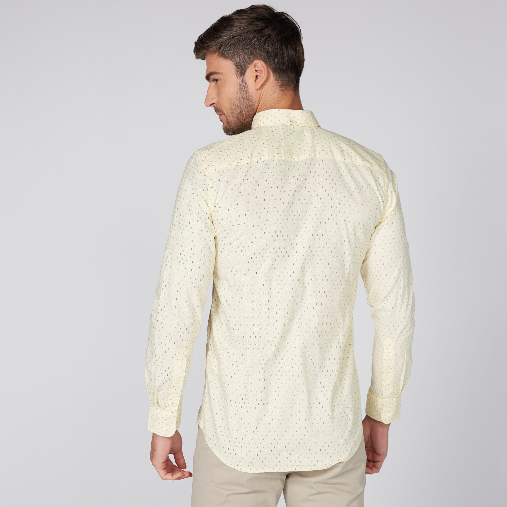 Printed Shirt with Long Sleeves and Complete Placket-men-clothing-shirts-image-3