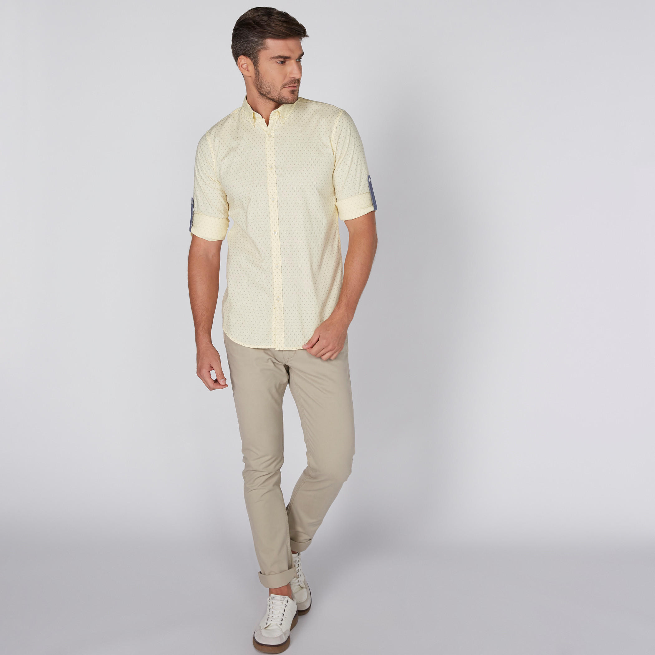 Printed Shirt with Long Sleeves and Complete Placket-men-clothing-shirts-image-4