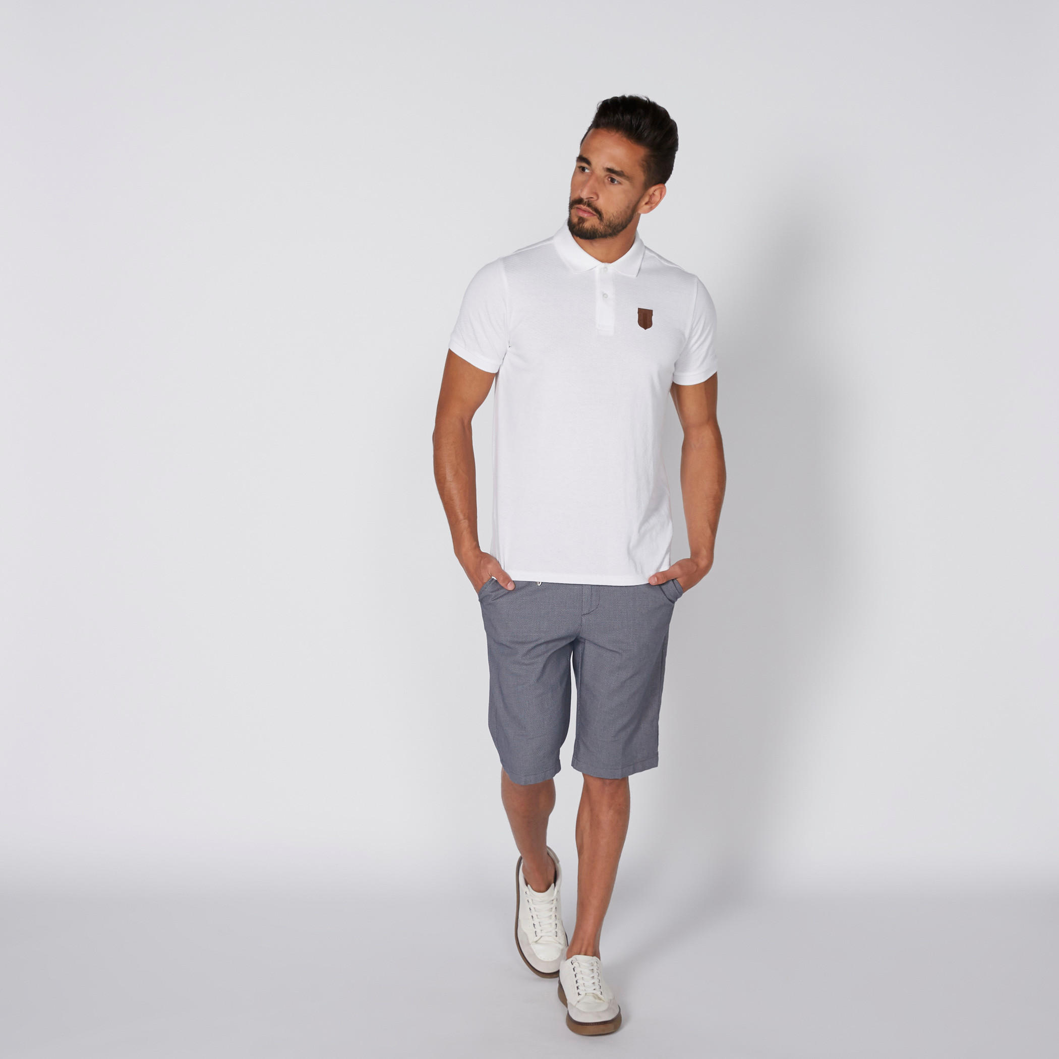 تيشيرت بارز الملمس بياقة بولو وأكمام قصيرة-men-clothing-tshirtsandpolos-polos-image-3