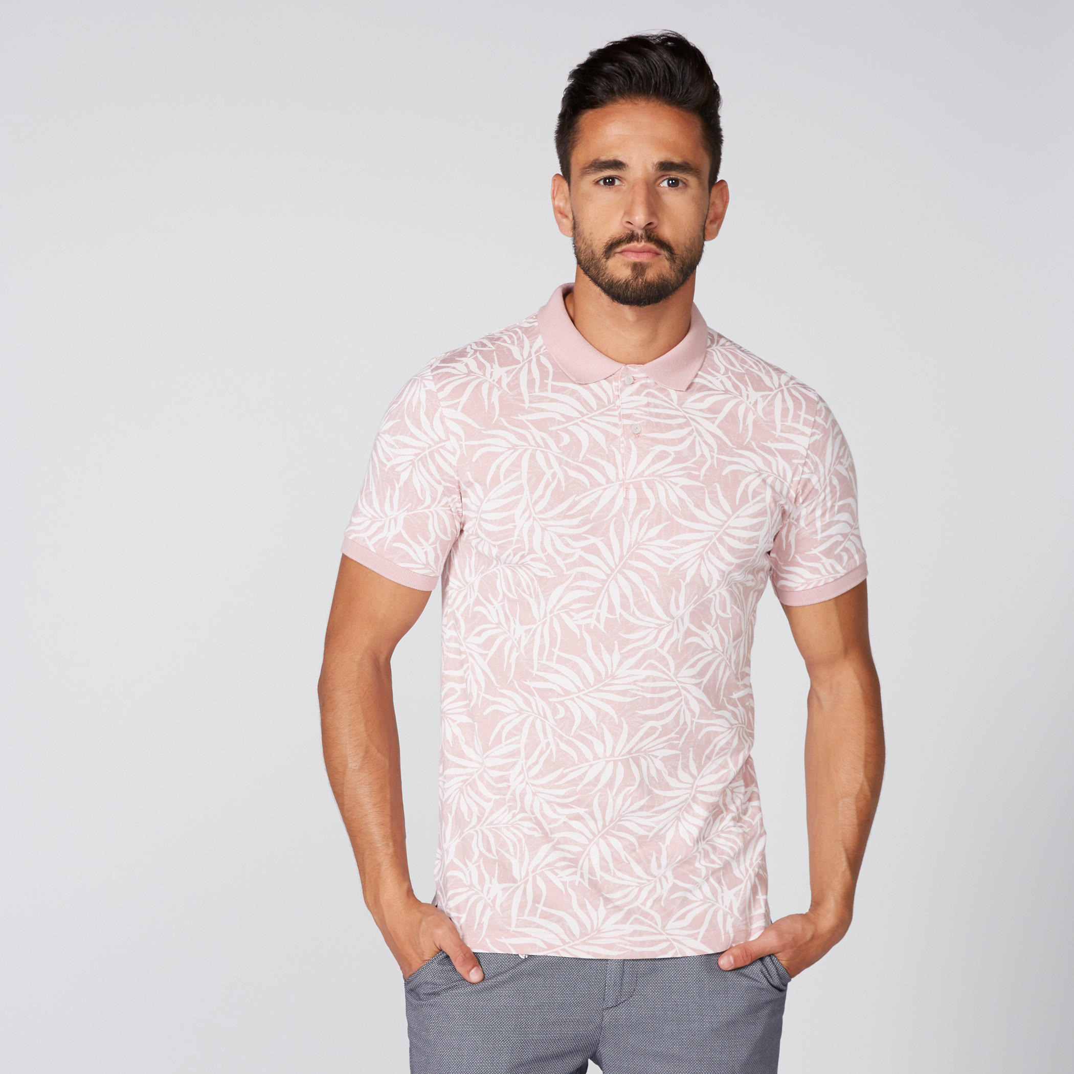 تيشيرت بياقة بولو وأكمام قصيرة وطبعات-men-clothing-tshirtsandpolos-polos-image-1