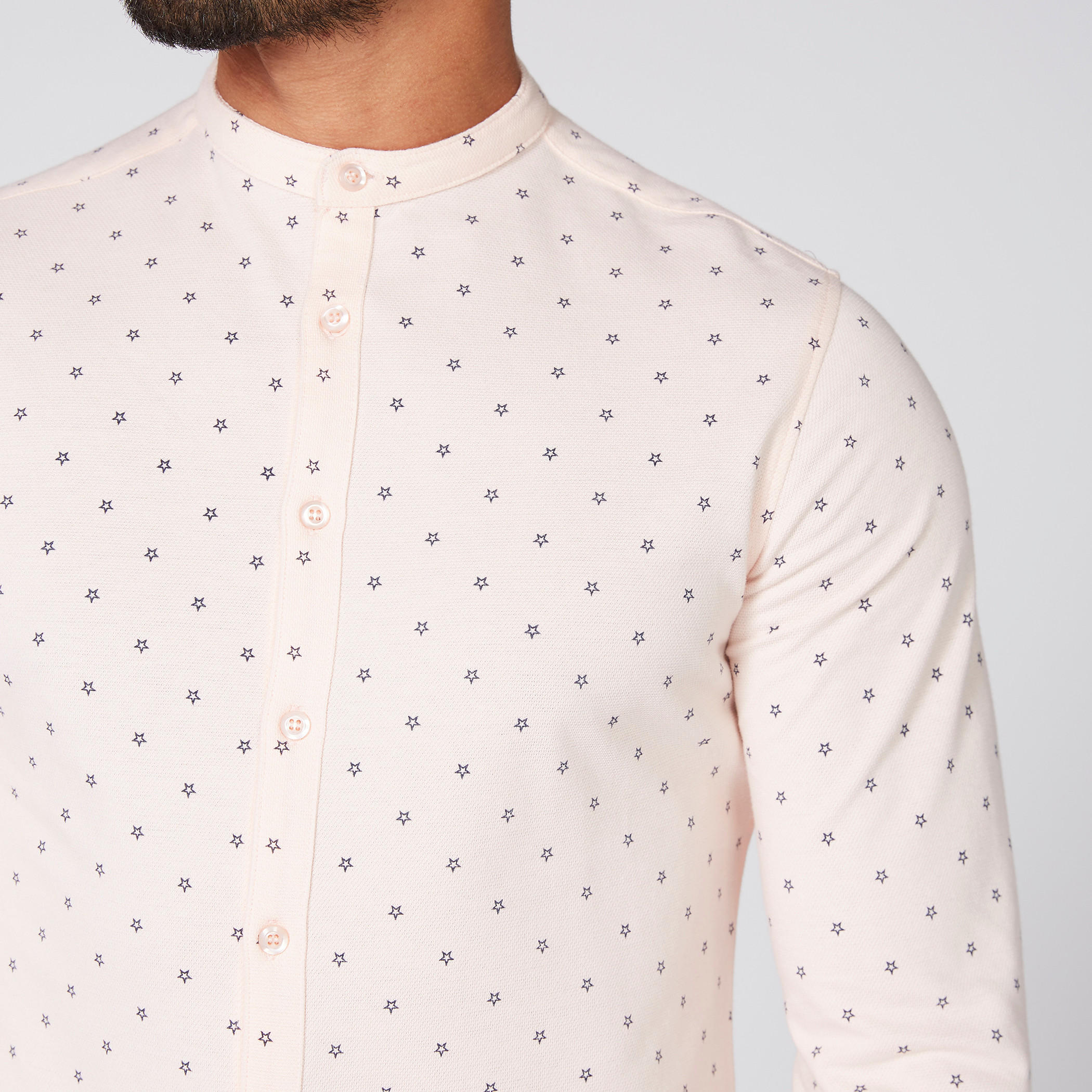 قميص بياقة ماندارين وأكمام طويلة وطبعات-men-clothing-shirts-image-3