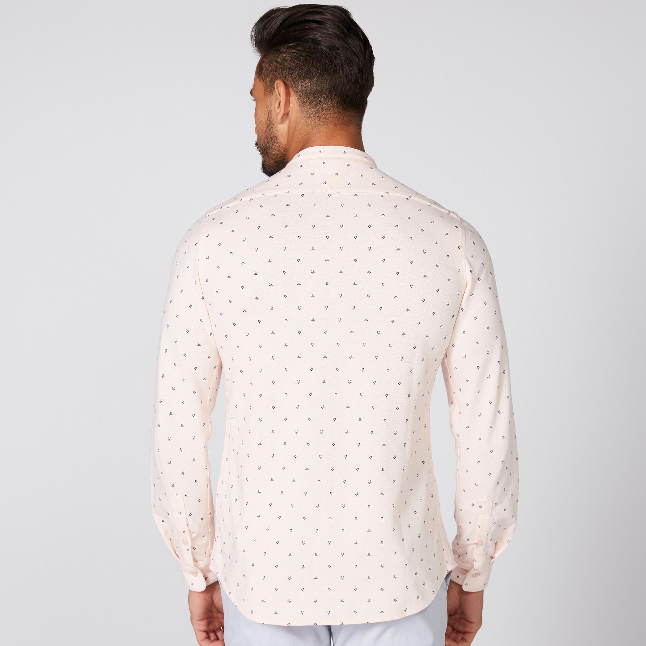 قميص بياقة ماندارين وأكمام طويلة وطبعات-men-clothing-shirts-image-4