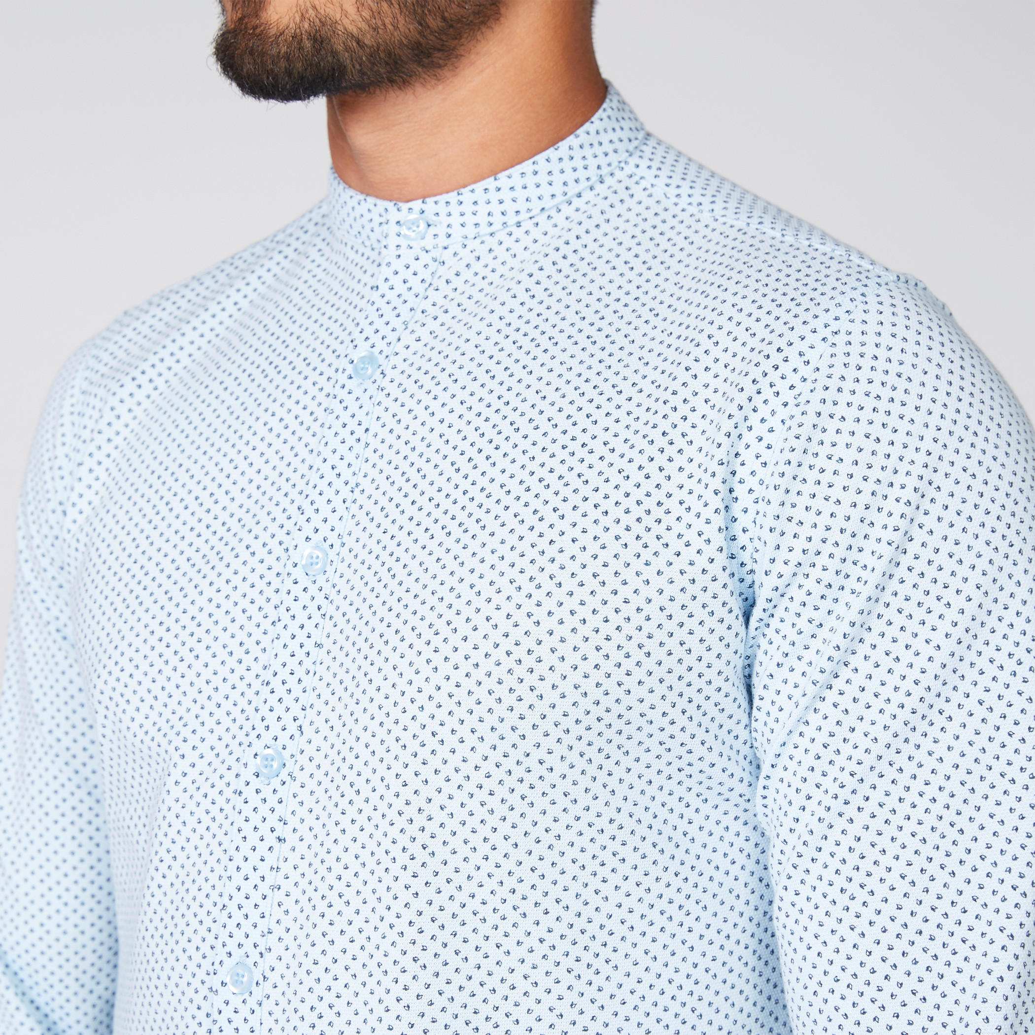 قميص بياقة ماندارين وأكمام طويلة وطبعات-men-clothing-shirts-image-2