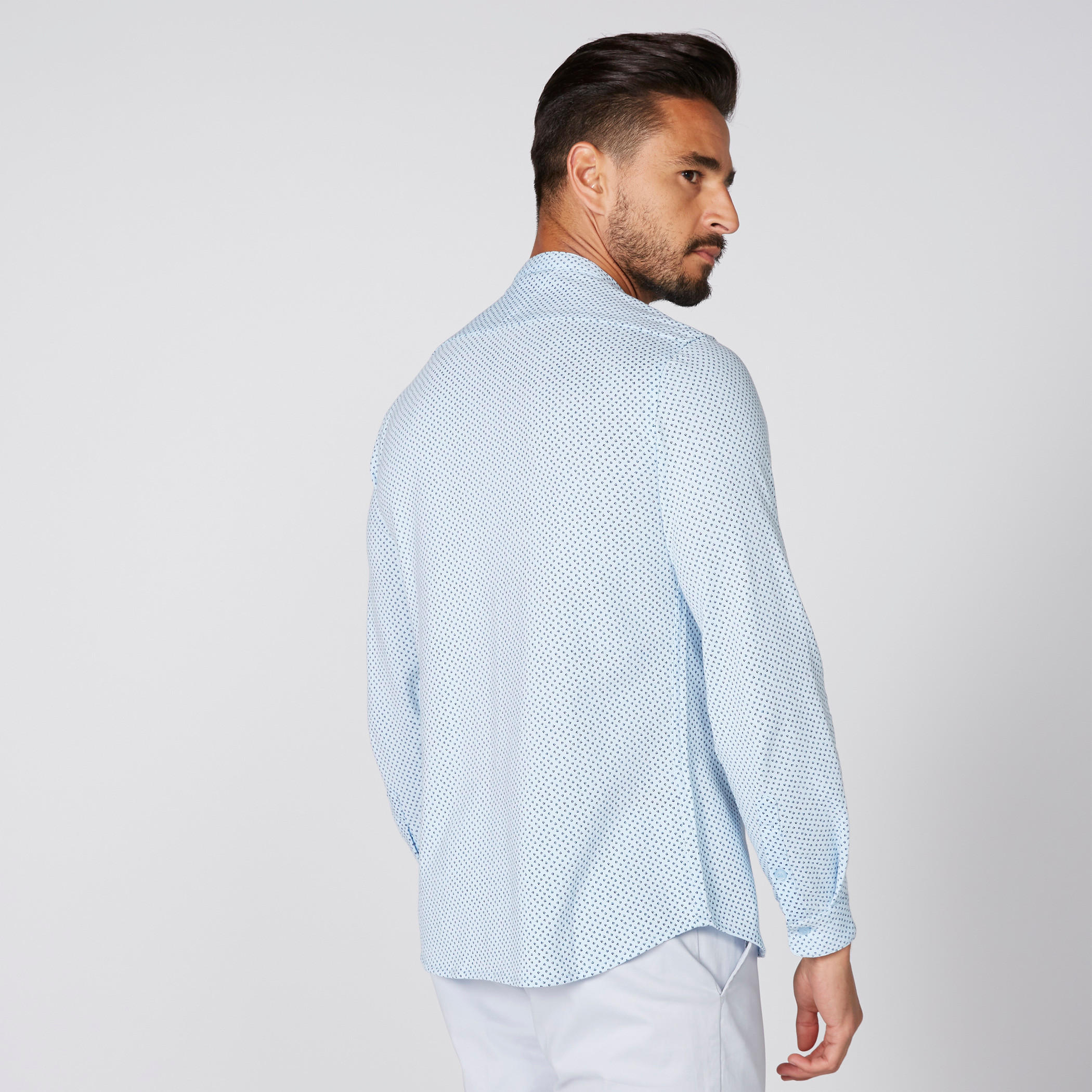 قميص بياقة ماندارين وأكمام طويلة وطبعات-men-clothing-shirts-image-3