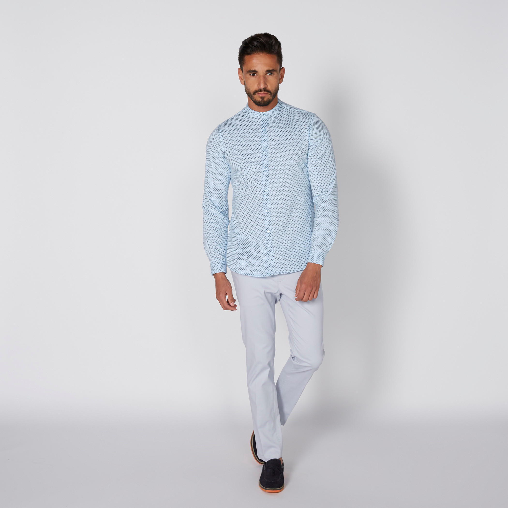قميص بياقة ماندارين وأكمام طويلة وطبعات-men-clothing-shirts-image-4