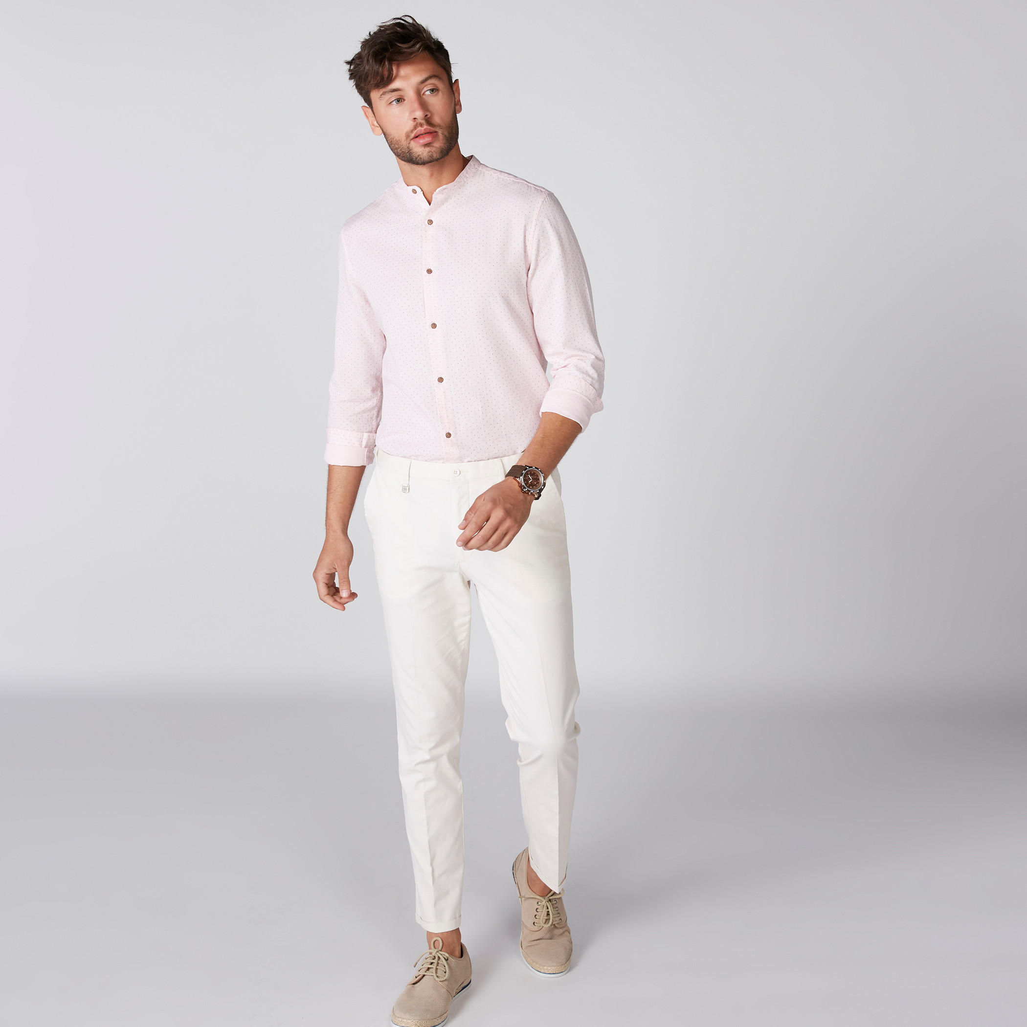 قميص بياقة ماندارين وأكمام طويلة وطبعات-men-clothing-shirts-image-2