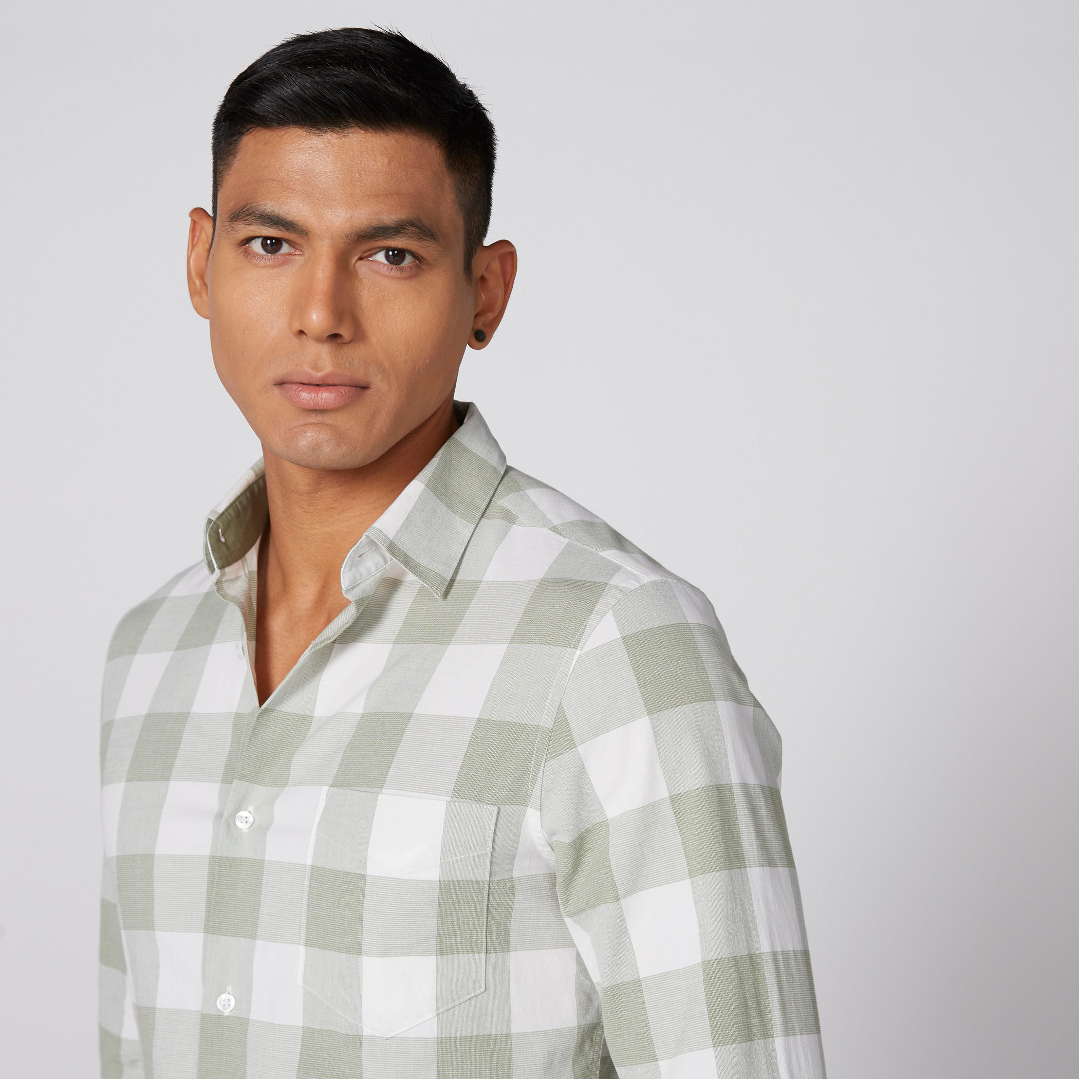 قميص كاروهات أكمام طويلة وأزرار-men-clothing-shirts-image-3
