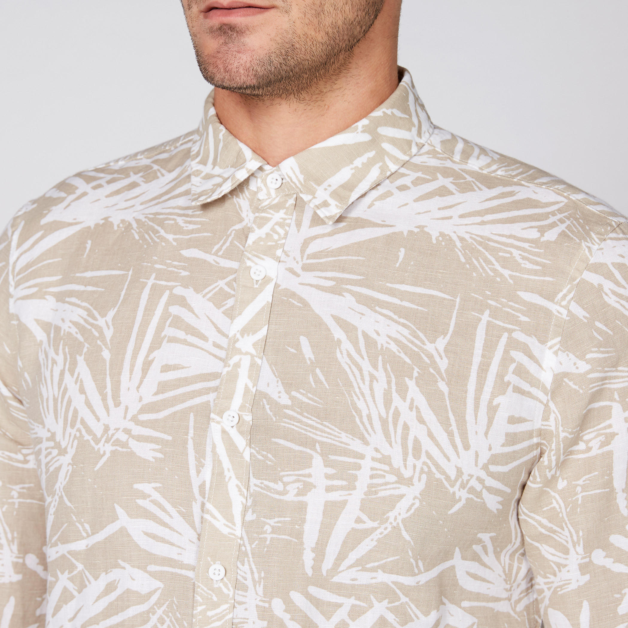 Printed Shirt with Long Sleeves and Complete Placket-men-clothing-shirts-image-3