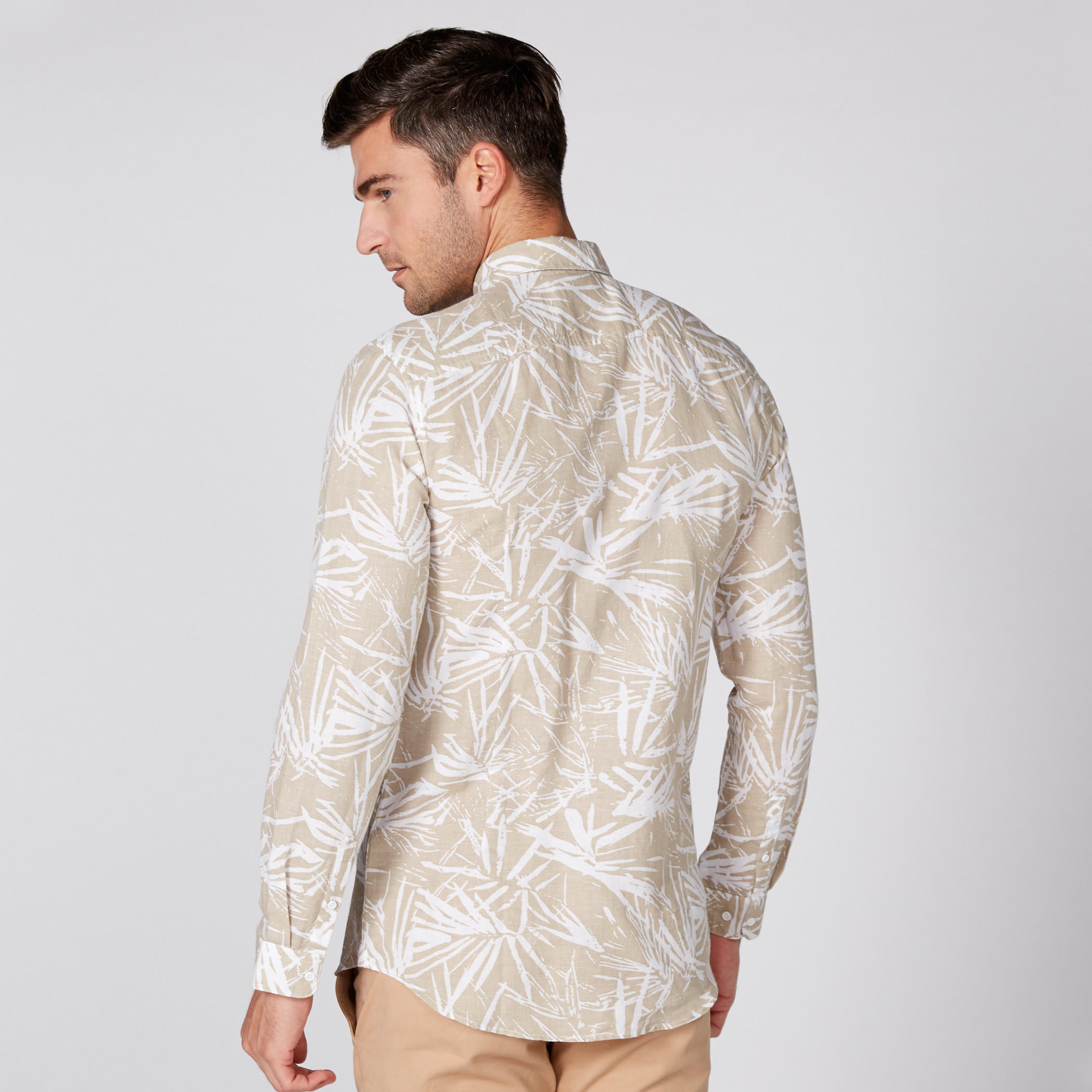 Printed Shirt with Long Sleeves and Complete Placket-men-clothing-shirts-image-4
