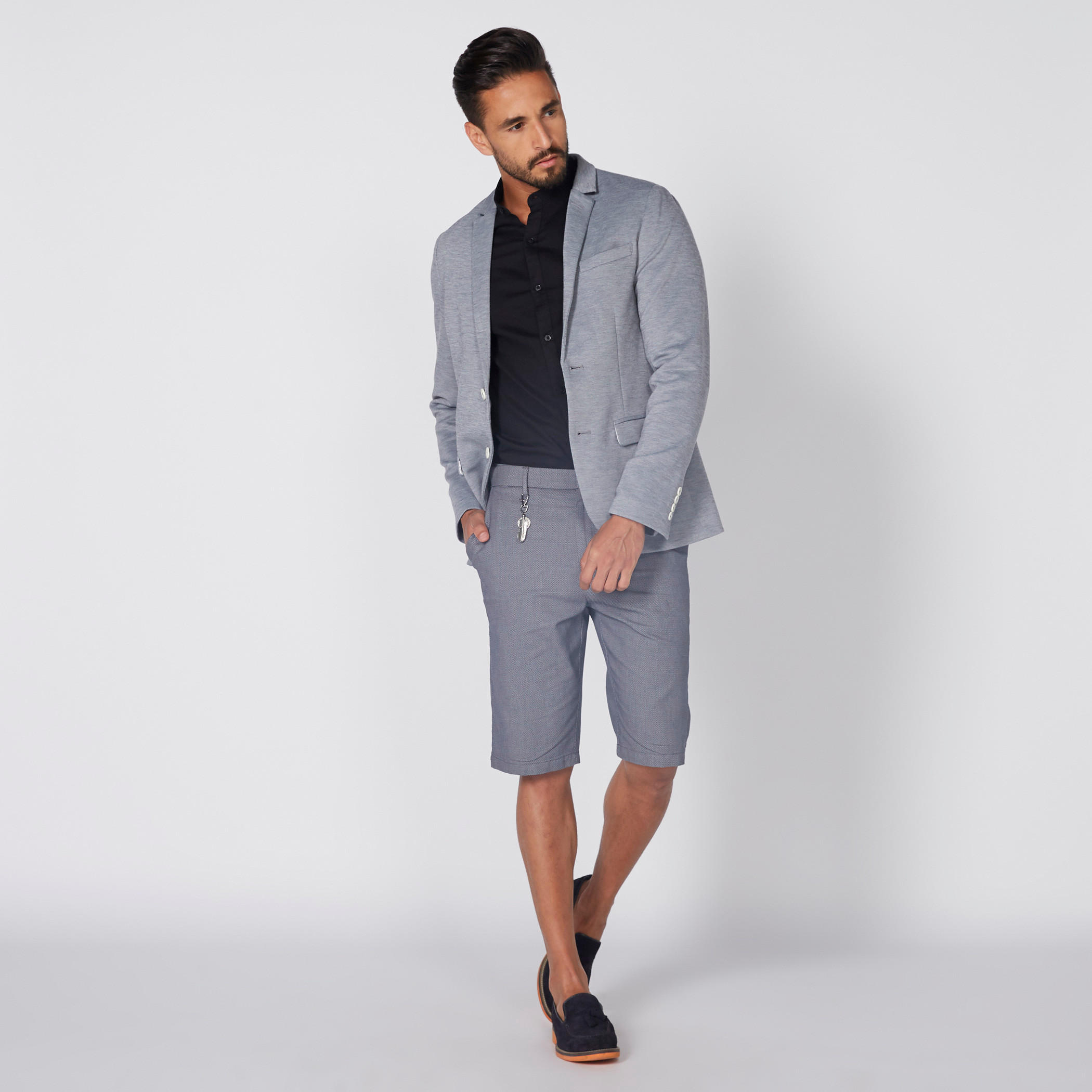 جاكيت بياقة طويلة وأكمام طويلة وأزرار-men-winterwear-jacketsandblazers-image-2