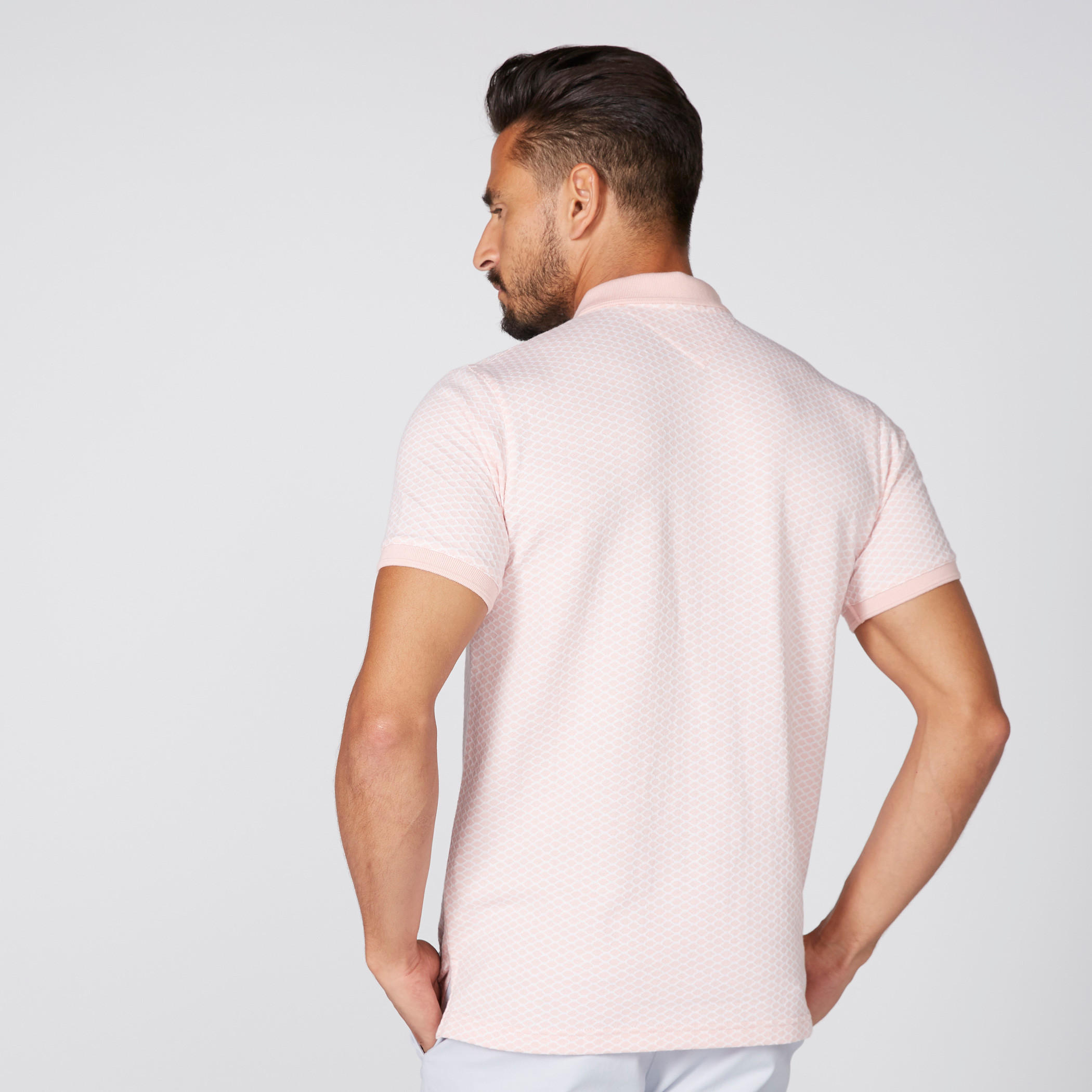 تيشيرت بارز الملمس بياقة بولو وأكمام قصيرة-men-clothing-tshirtsandpolos-polos-image-4