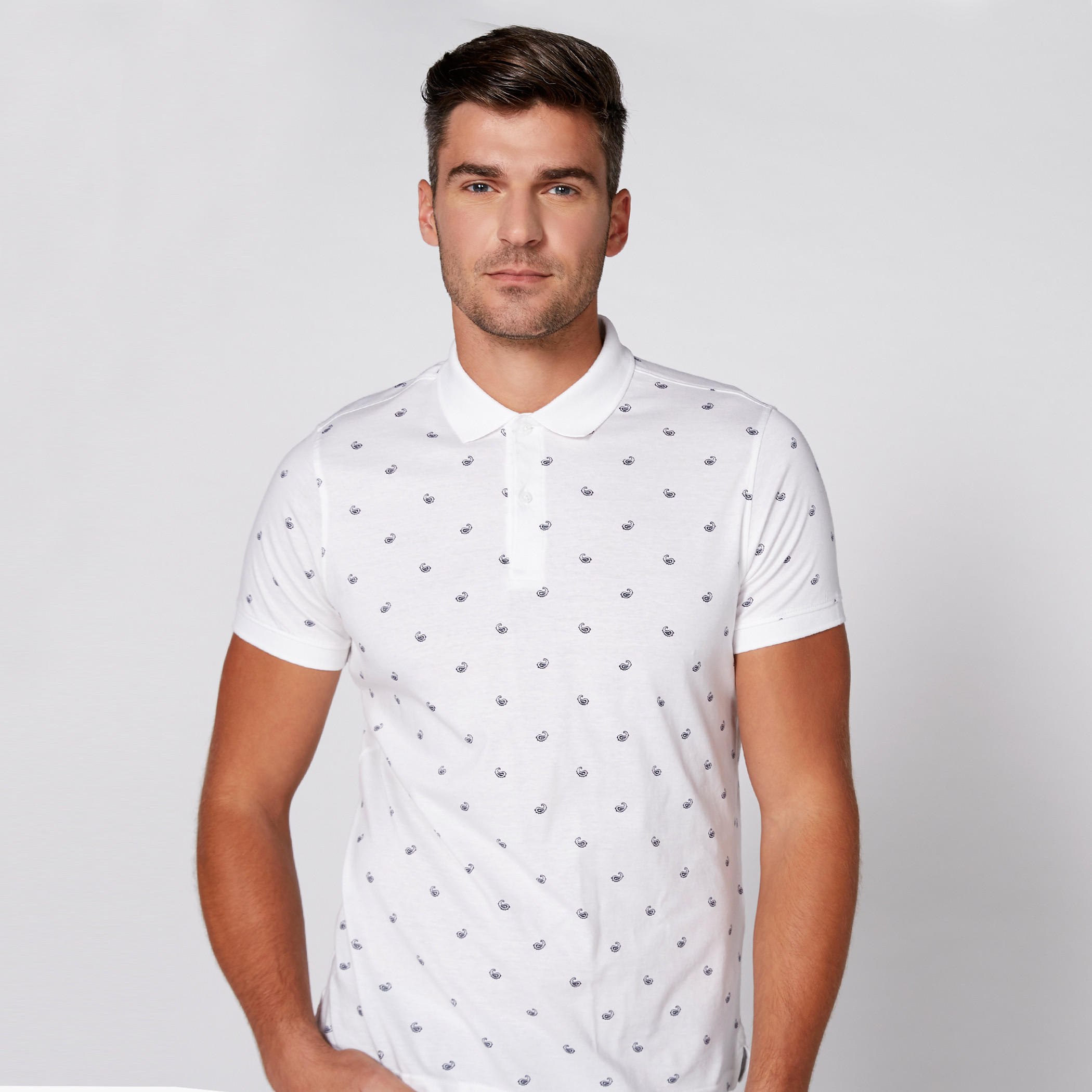 تيشيرت بياقة بولو وأكمام قصيرة وطبعات-men-clothing-tshirtsandpolos-polos-image-1