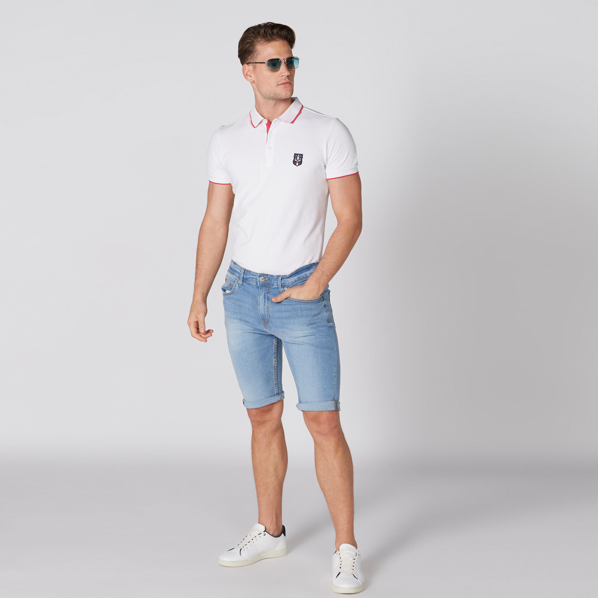 تيشيرت بياقة بولو وأكمام قصيرة-men-clothing-tshirtsandpolos-polos-image-1