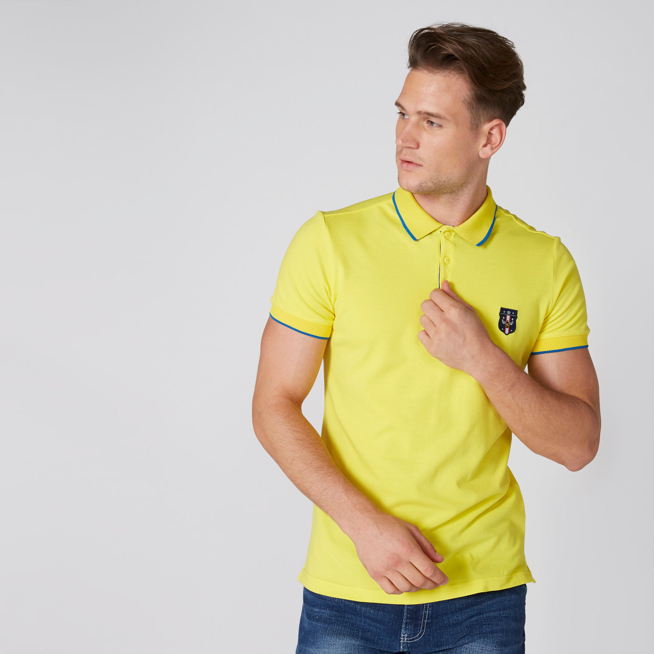 تيشيرت بياقة بولو وأكمام قصيرة-men-clothing-tshirtsandpolos-polos-image-1