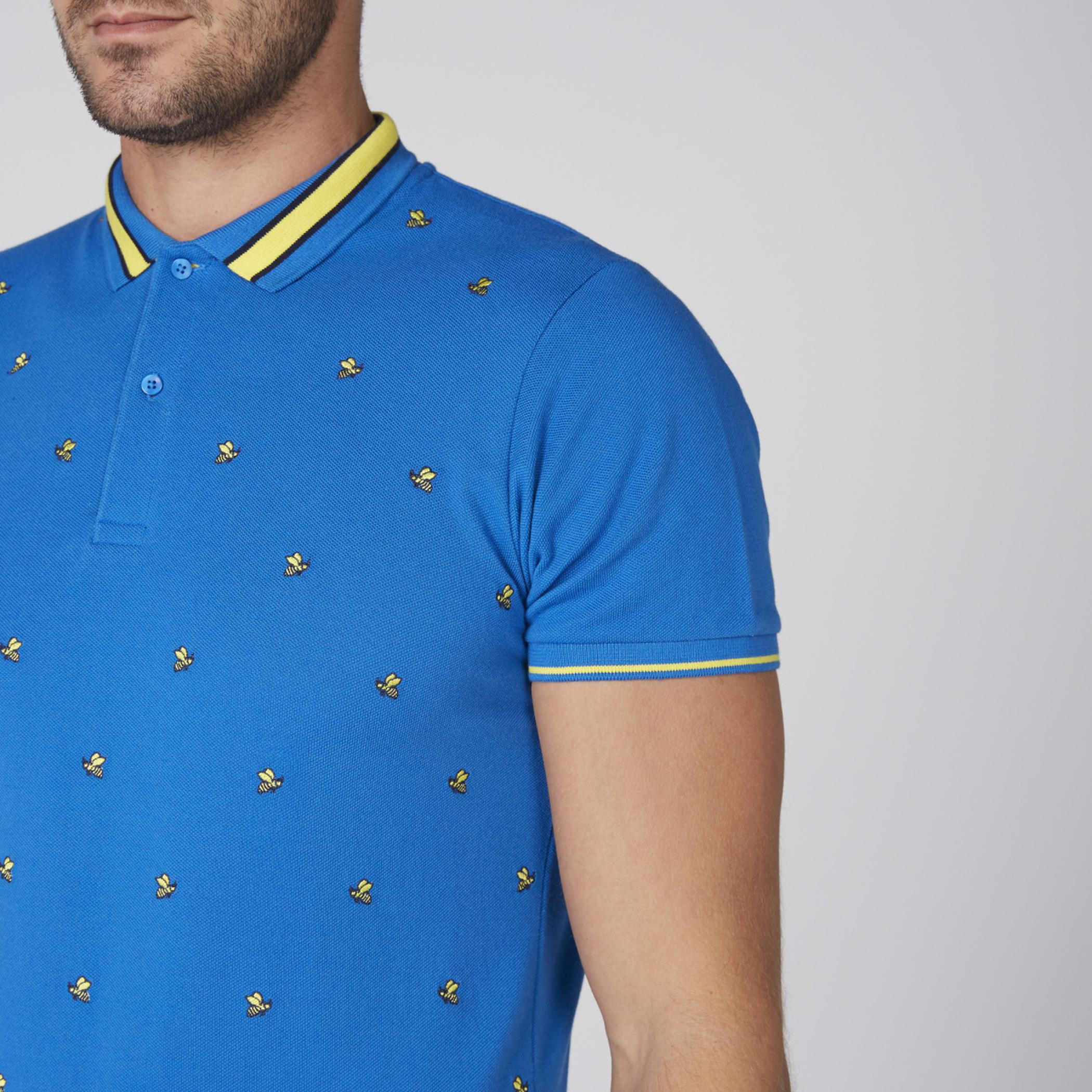 تيشيرت مطرّز بياقة بولو وأكمام قصيرة-men-clothing-tshirtsandpolos-polos-image-2