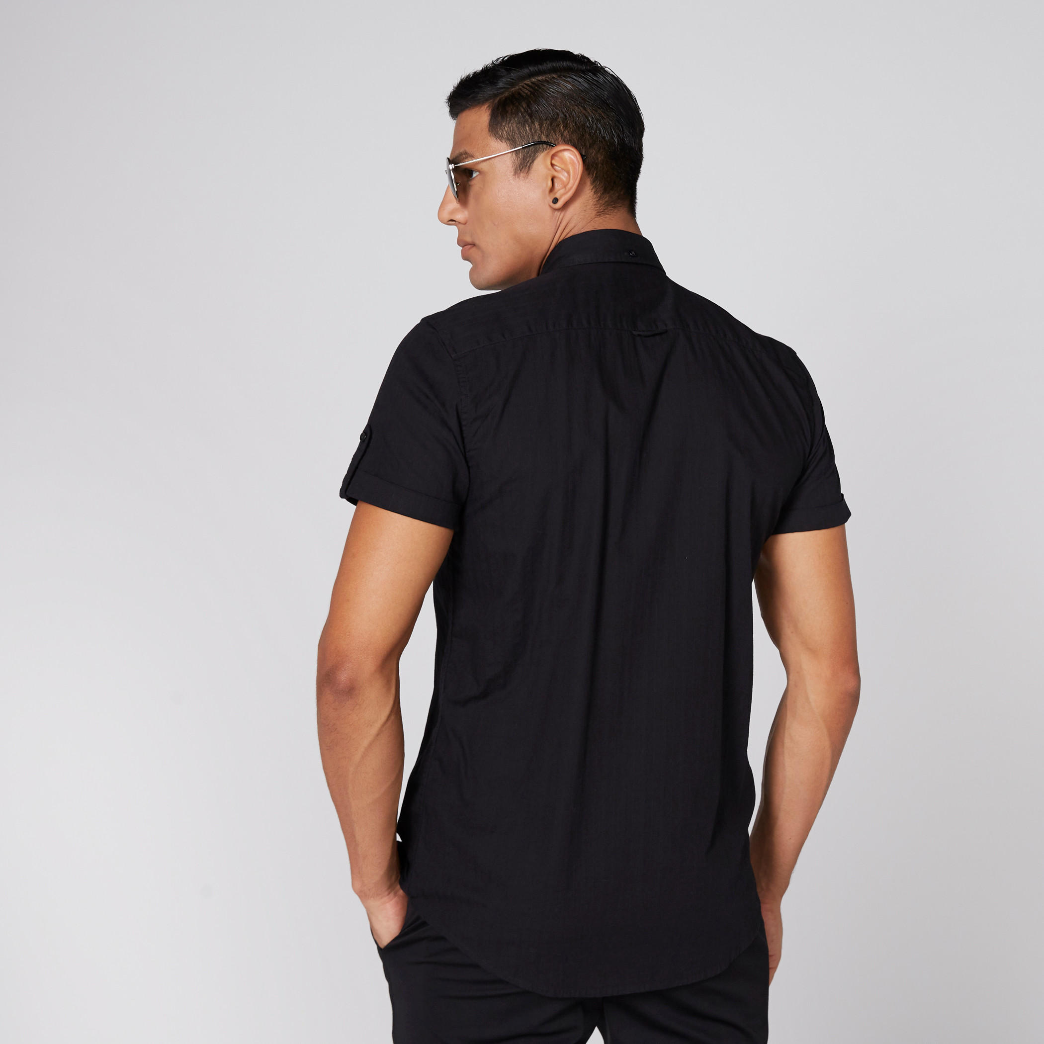 Short Sleeves Shirt with Complete Placket-men-clothing-shirts-image-4