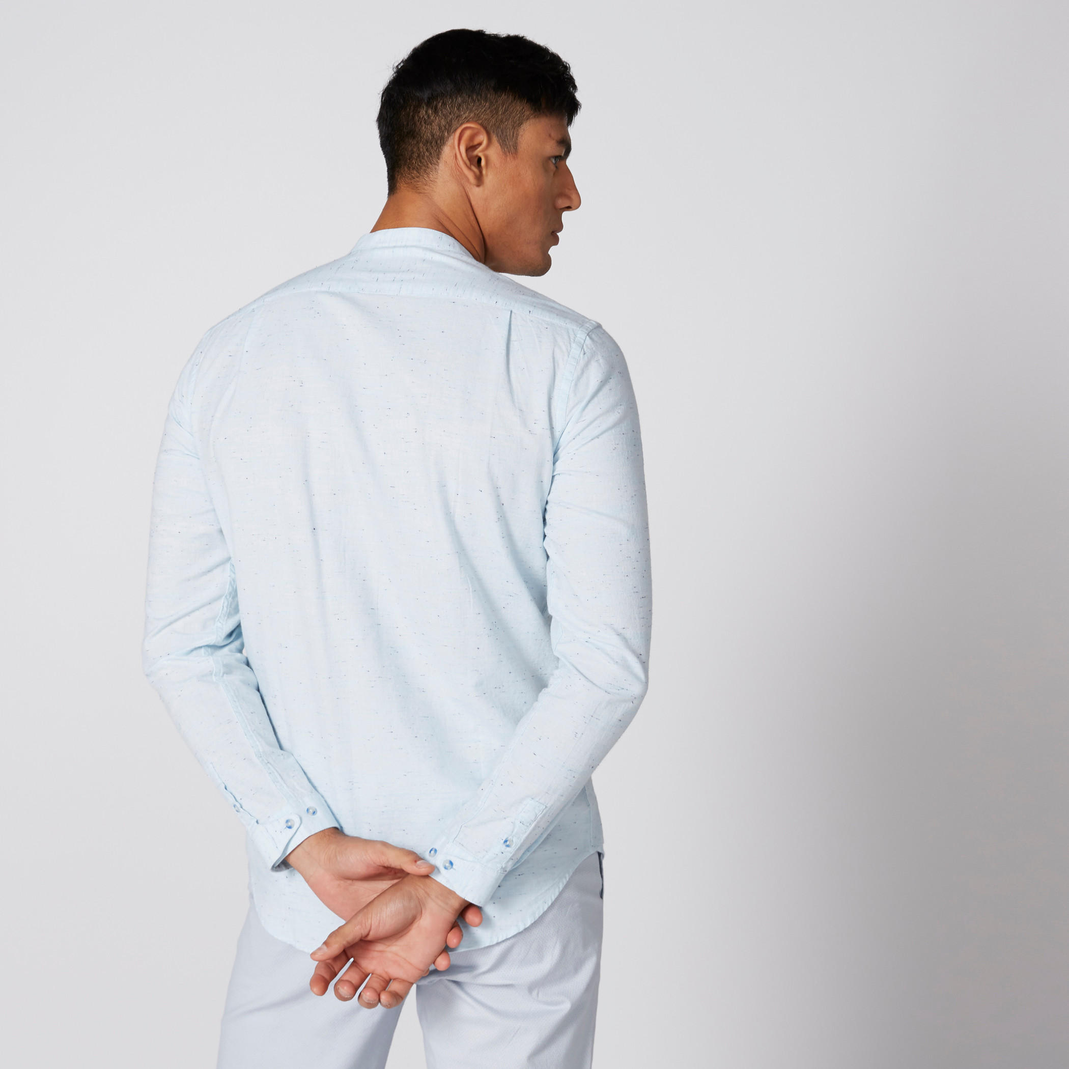 قميص بأكمام طويلة ووصلة أزرار كاملة-men-clothing-shirts-image-2