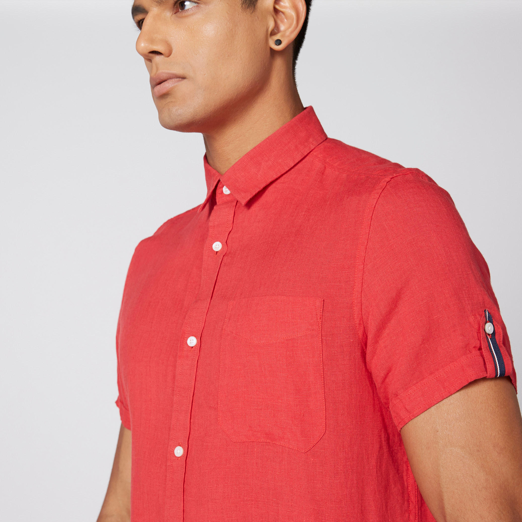 قميص بأكمام قصيرة وأزرار-men-clothing-shirts-image-3